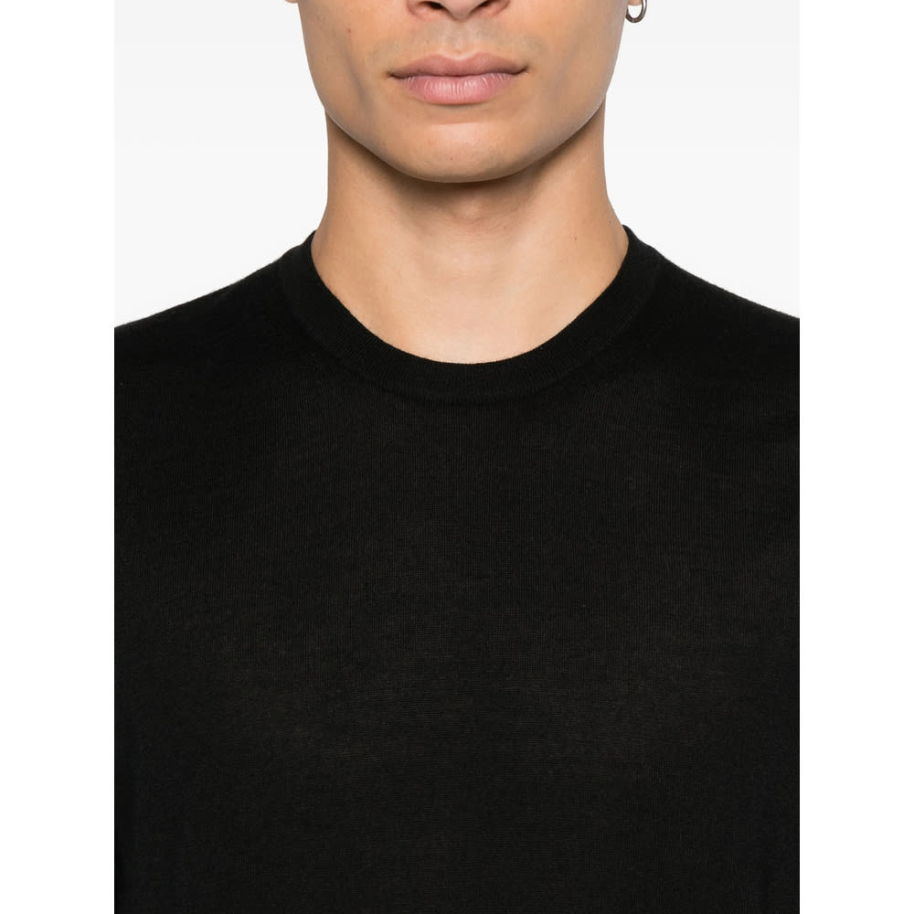 Fedeli Virgin-wool Sweater In Black
