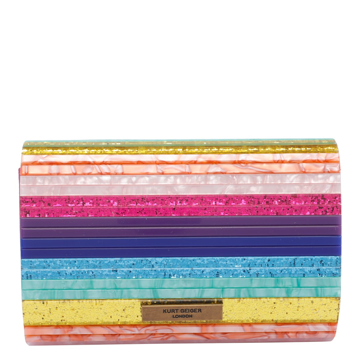 Kurt Geiger London Party Eagle Drench Clutch In Multi