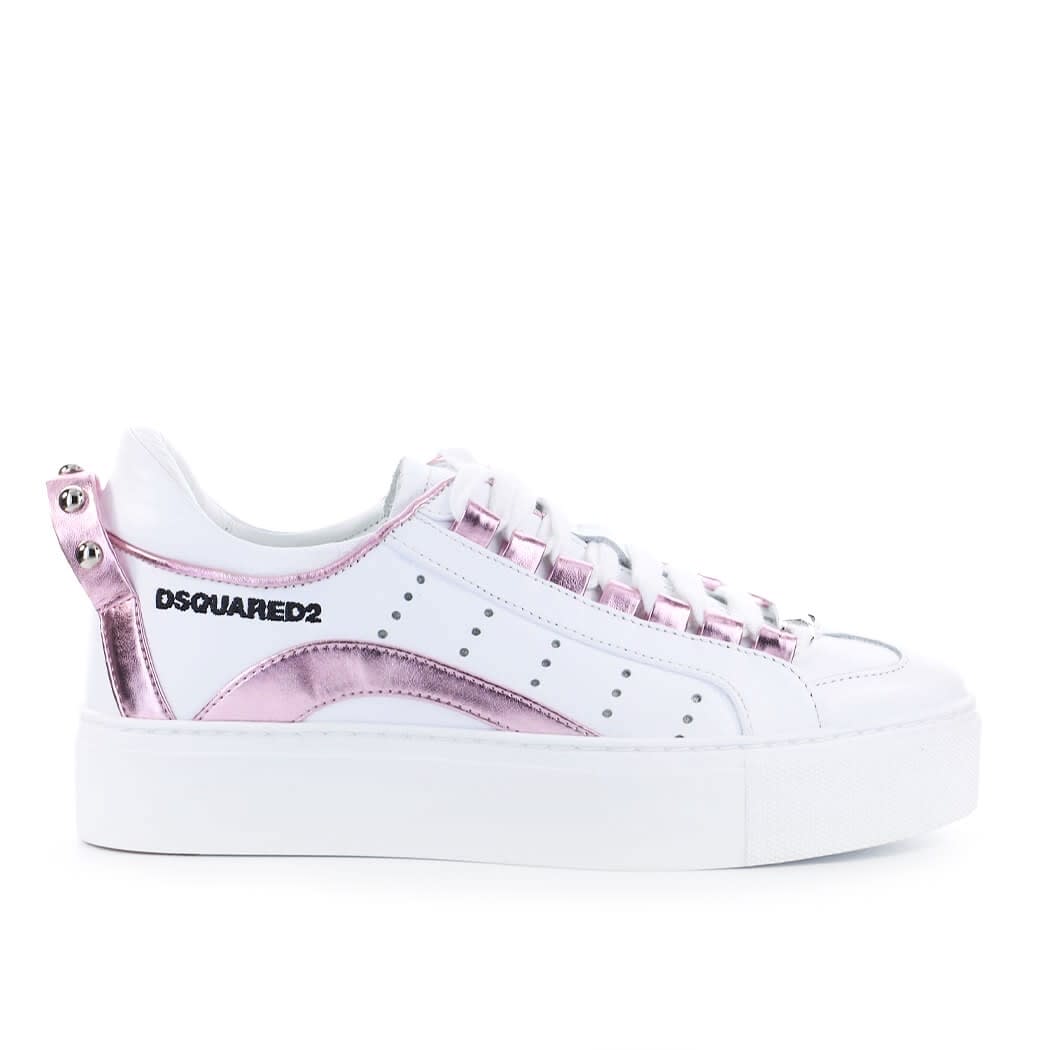 Dsquared2 551 Box Sole White Pink Sneaker