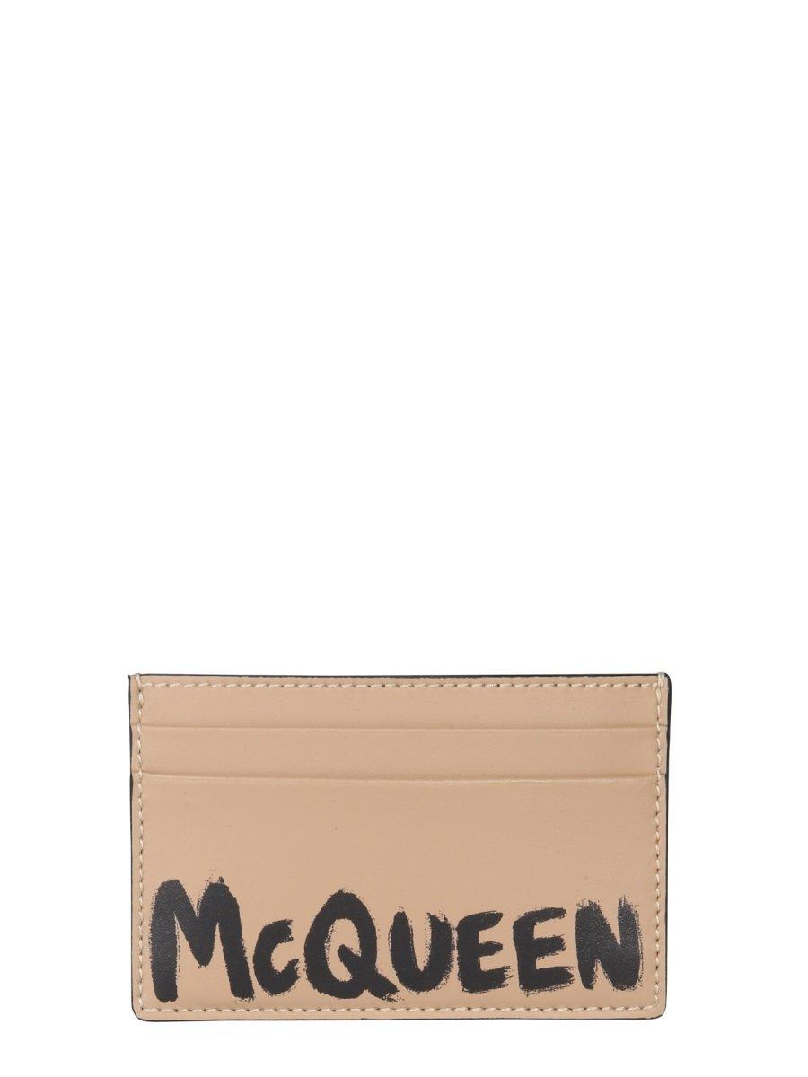 Alexander McQueen Logo Graffiti Cardholder