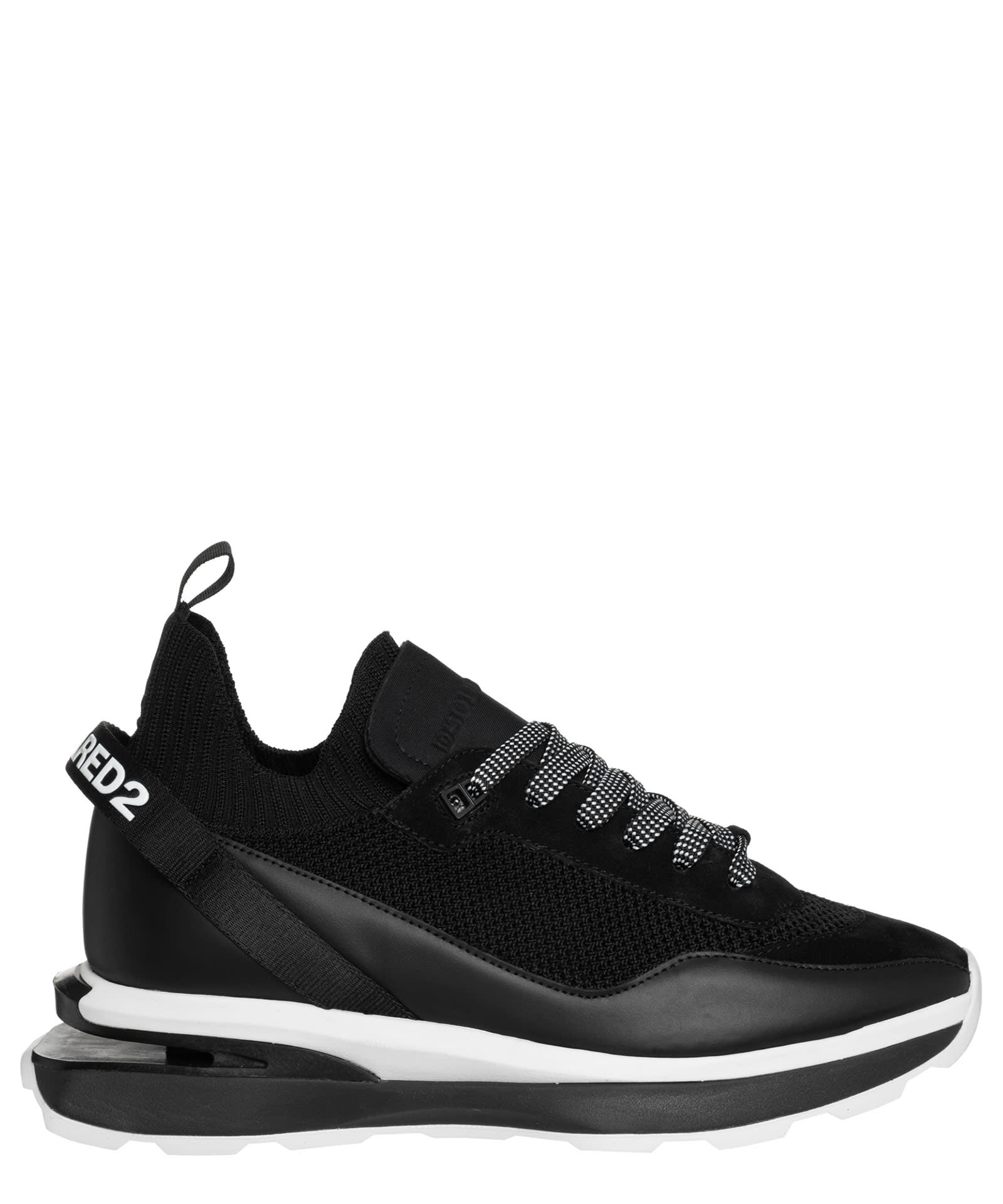 Dsquared2 Slash Leather Sneakers