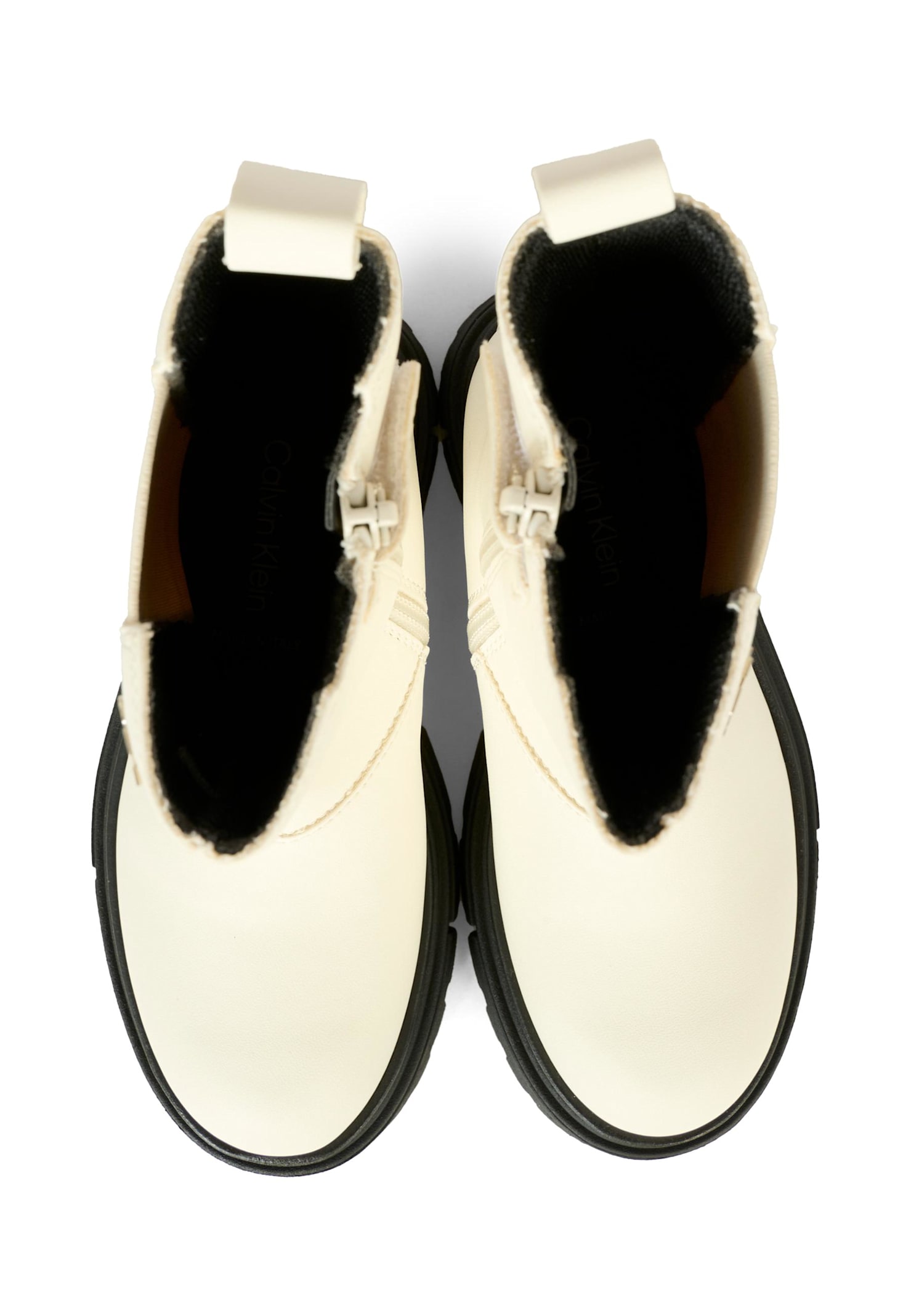 Calvin Klein Elastic-panel Chunky-sole Boots In Multi