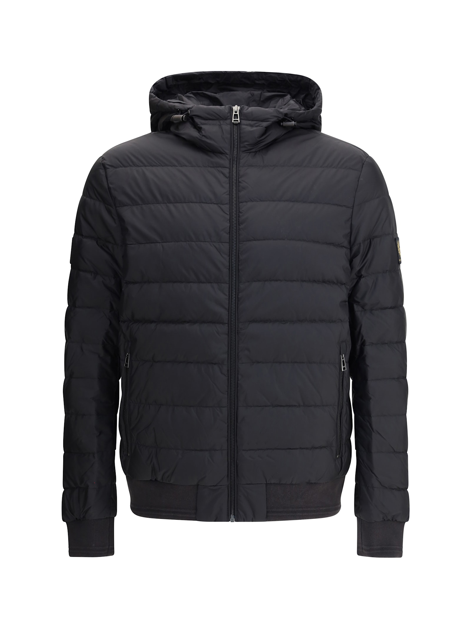 Belstaff Control Quilted Hooded Jacket In Black