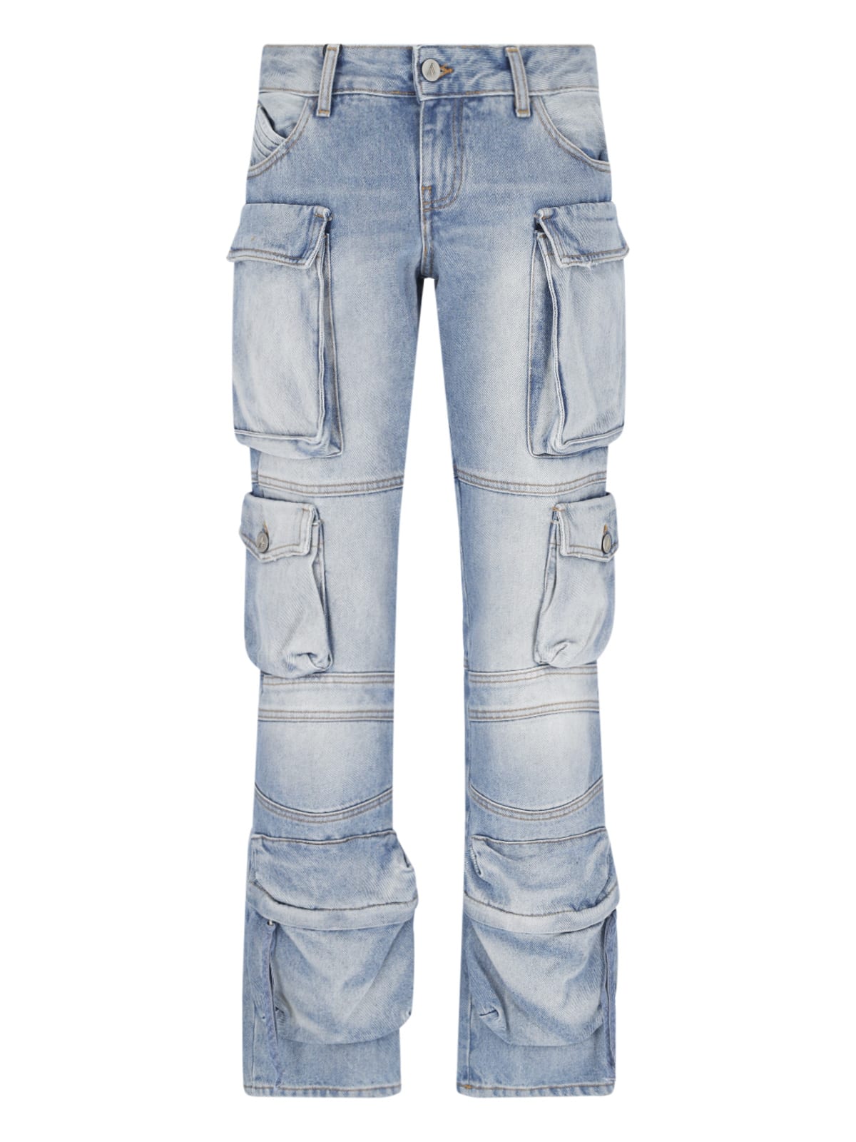 Shop Attico Essie Jeans In Light Blue
