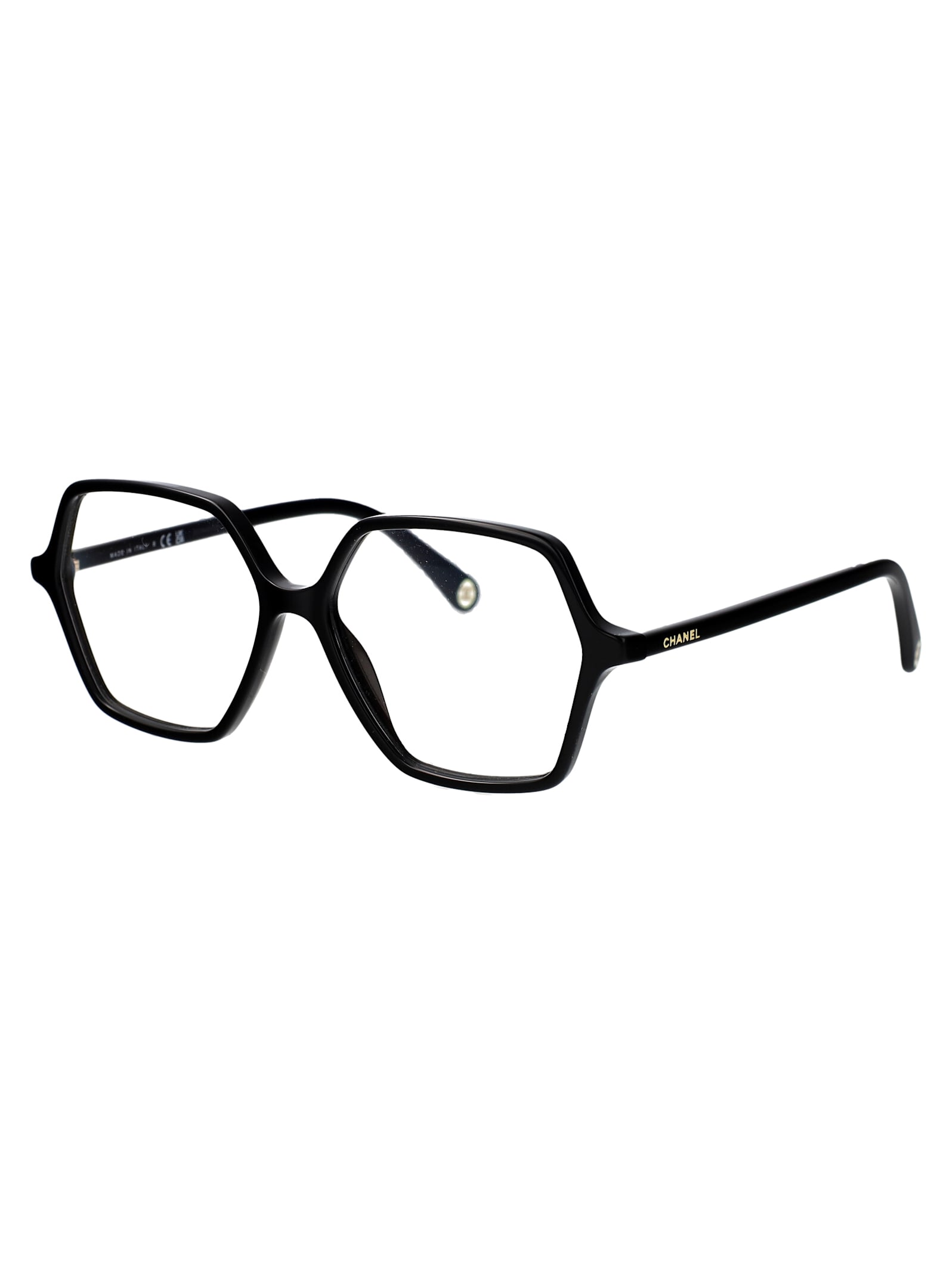 Pre-owned Chanel 0ch3447 Glasses In C622 Black