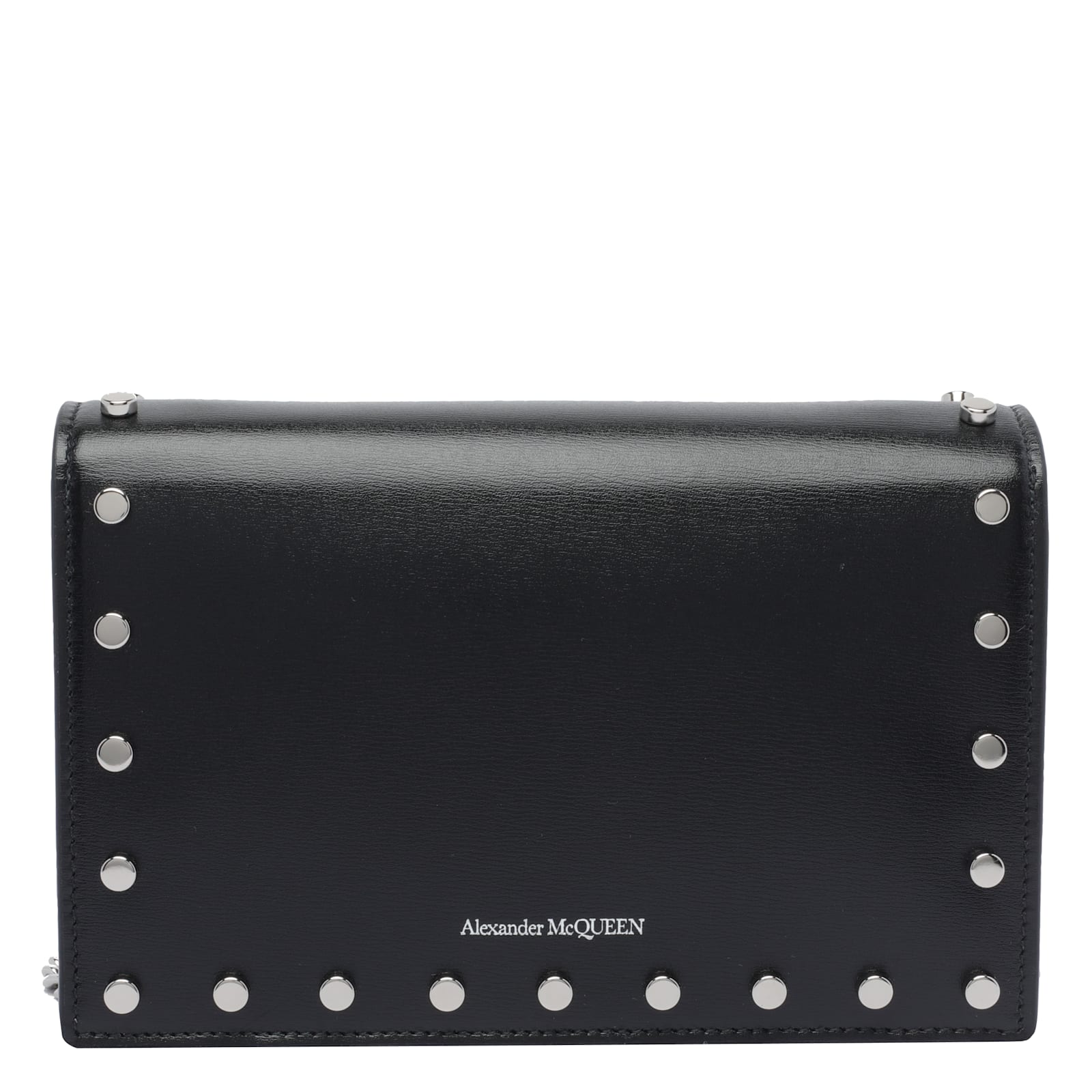 Alexander Mcqueen Small Skull Crossbody Bag In Black