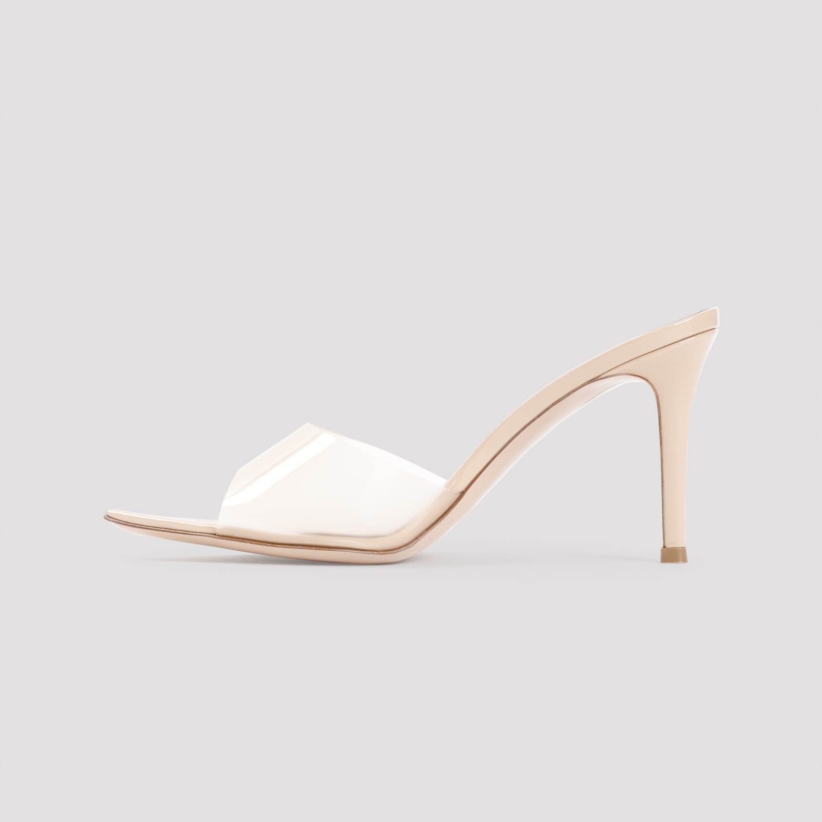 Shop Gianvito Rossi Elle 85 Mules In Nunu Nude Nude