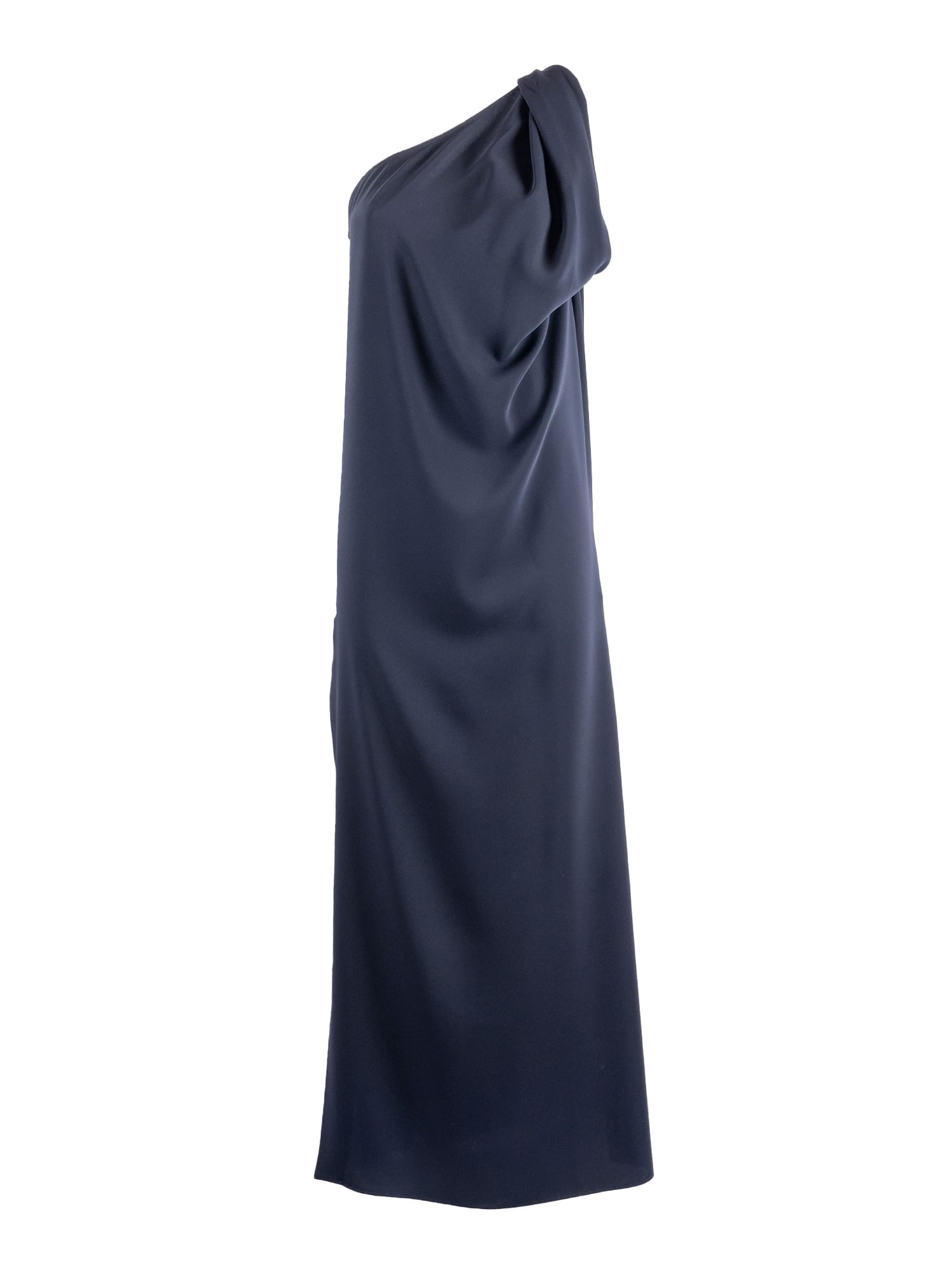 P.a.r.o.s.h One-shoulder Draped Evening Dress By P. A.r. O.s. H. In Blue
