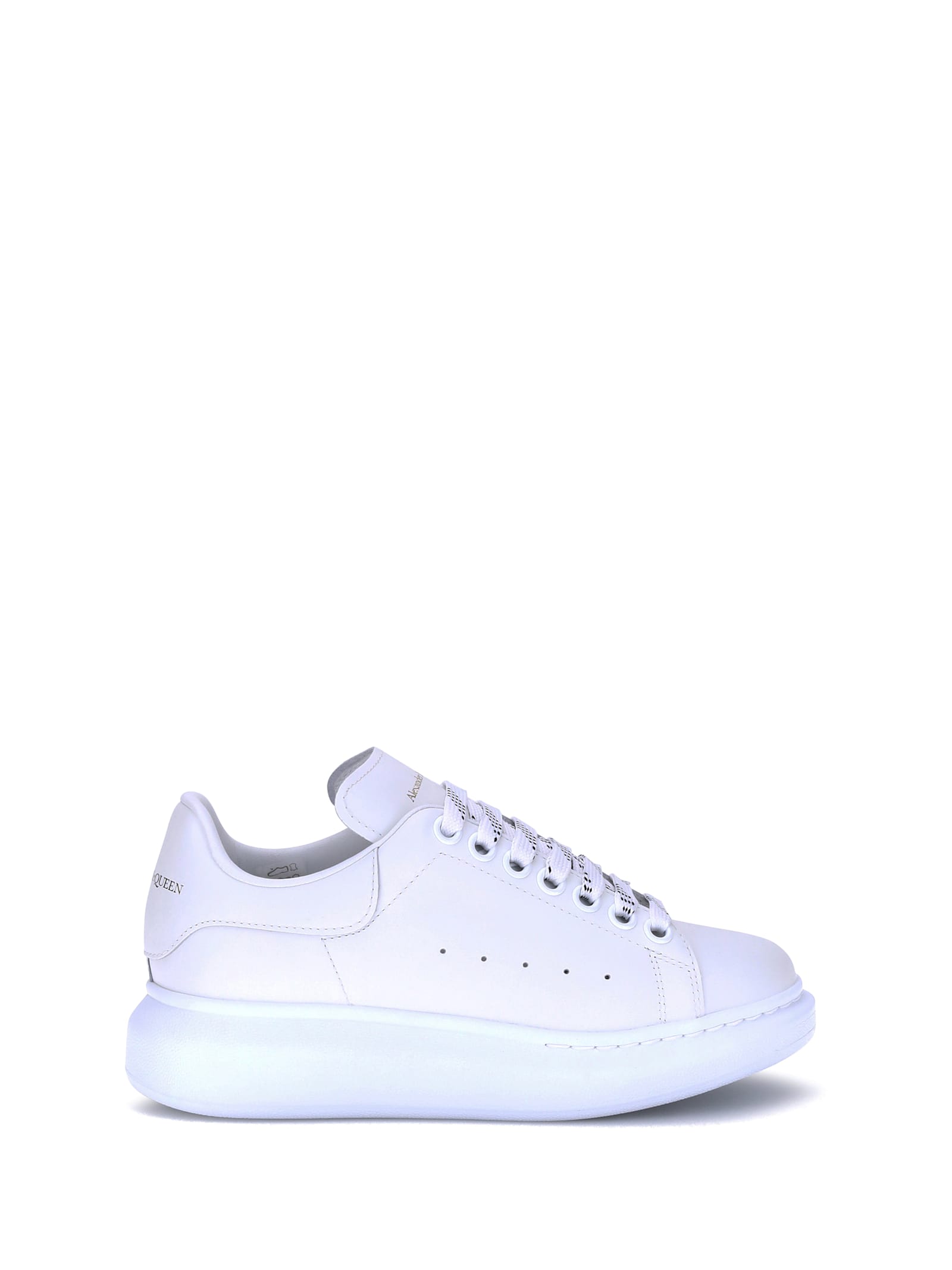 Alexander Mcqueen Leather Sneakers In White