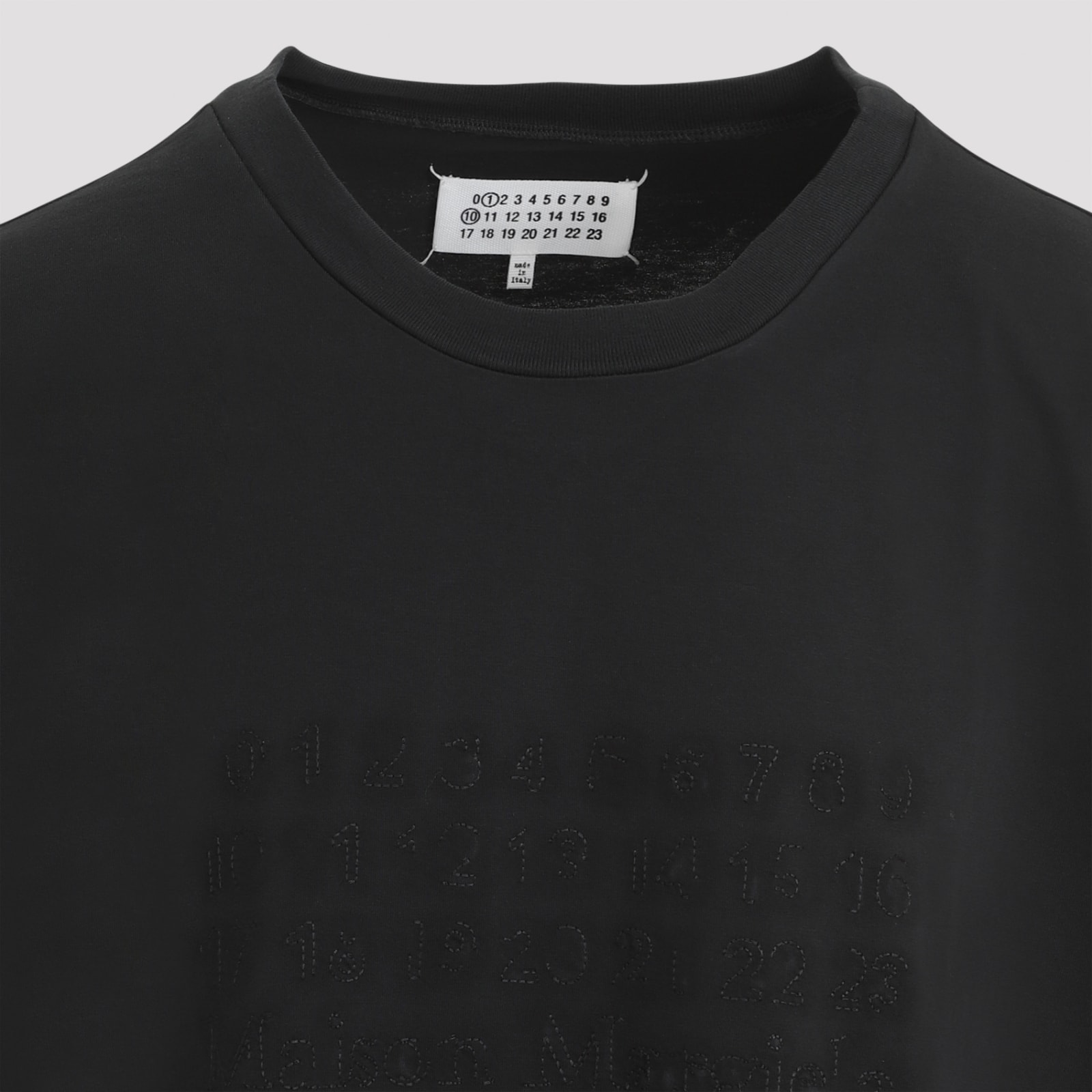 Shop Maison Margiela T-shirt In Washed Black