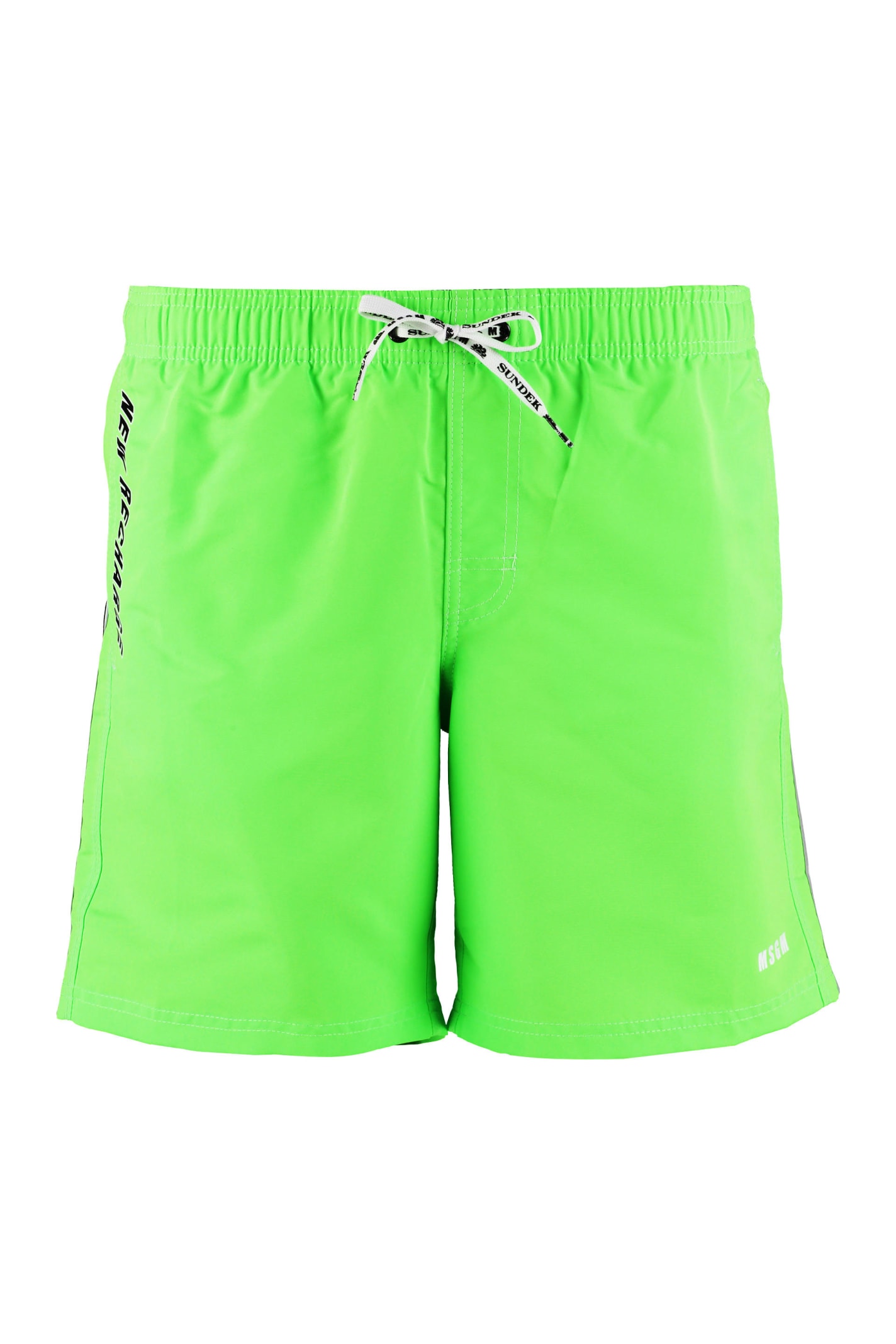 MSGM MSGM Msgm X Sundek Swim Shorts - green - 10883887 | italist