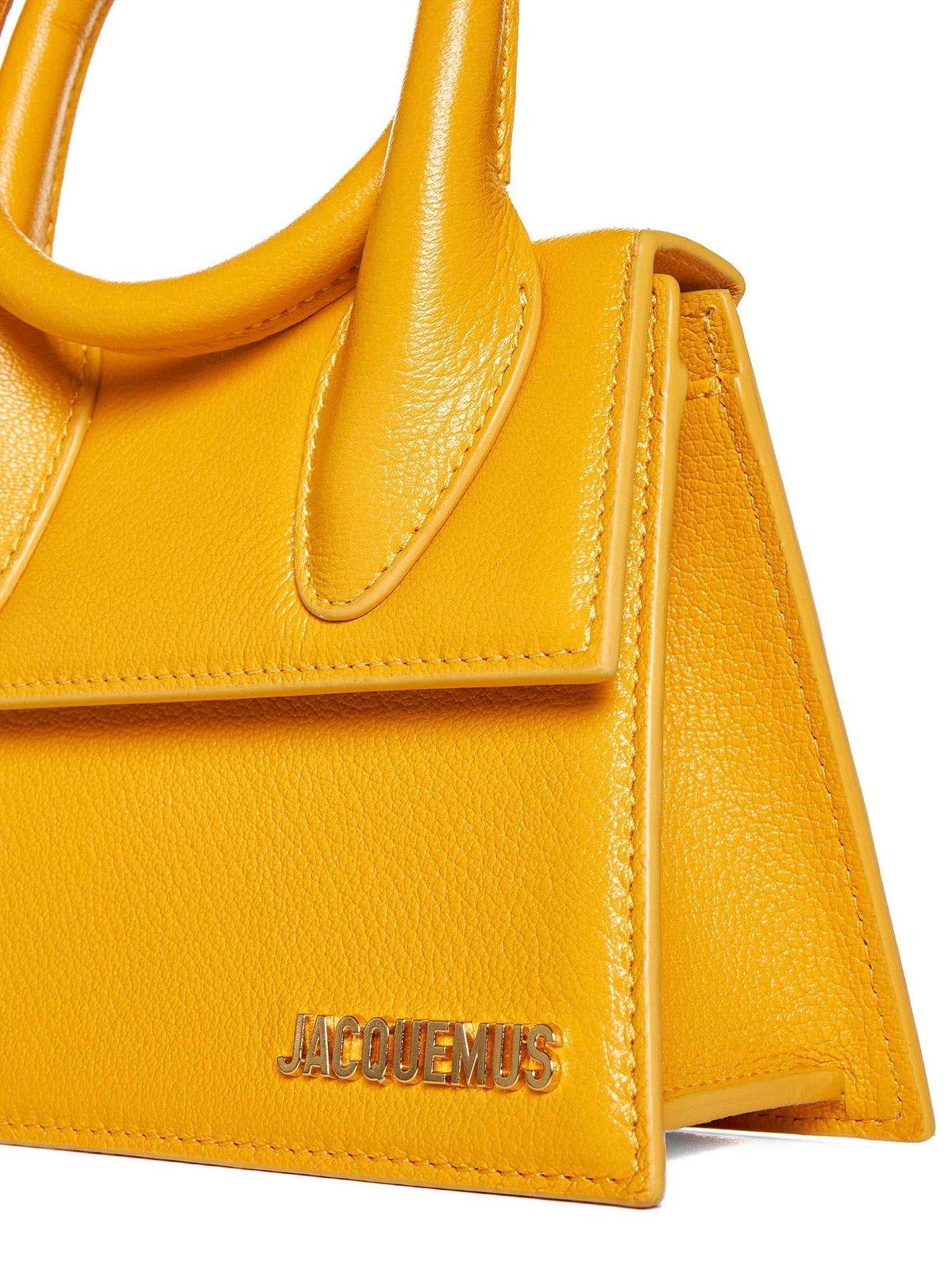 Shop Jacquemus Le Chiquito Noeud Coiled Handbag In Orange