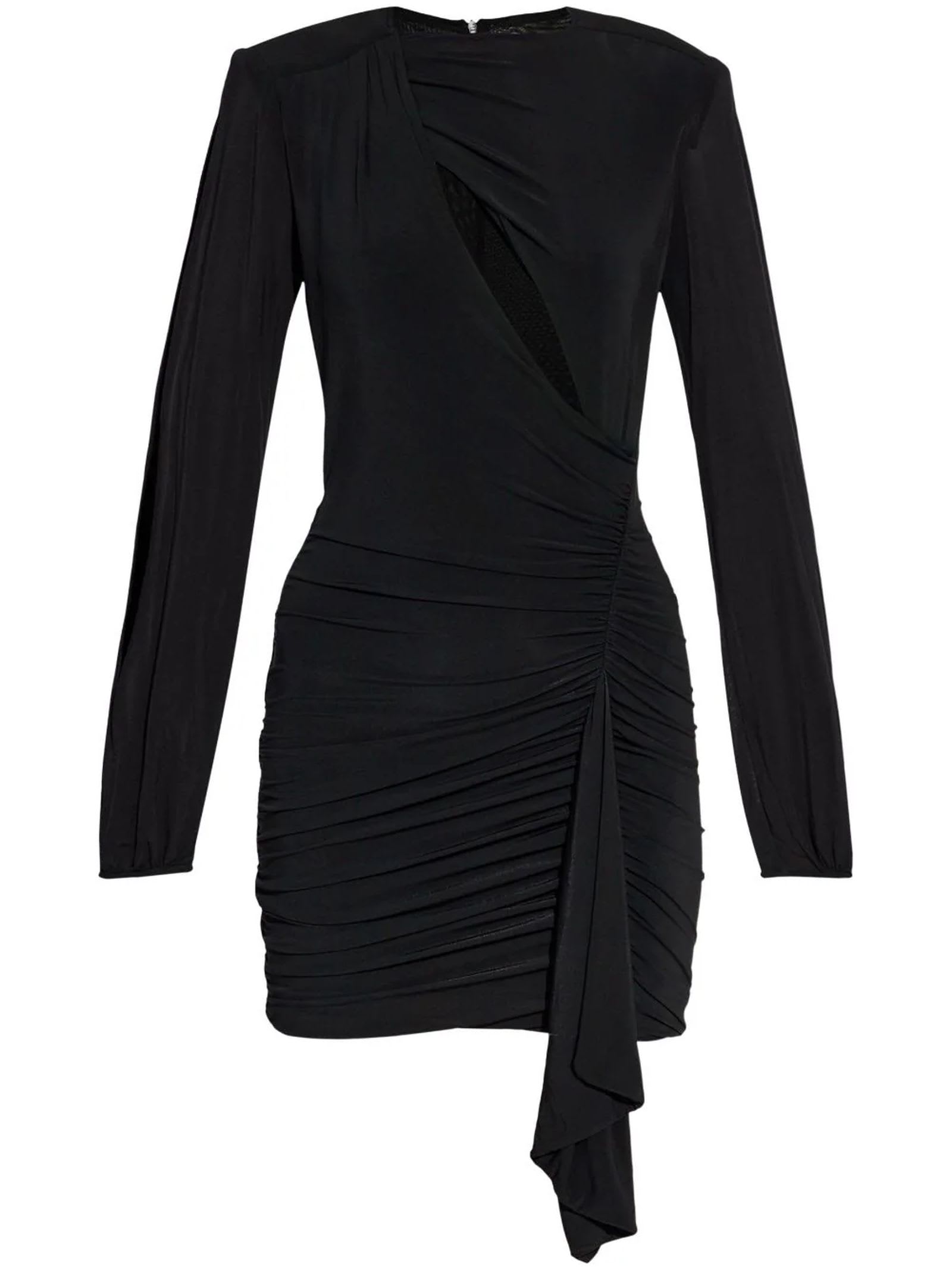 Shop Isabel Marant Vinia Cut-out Minidress In Black