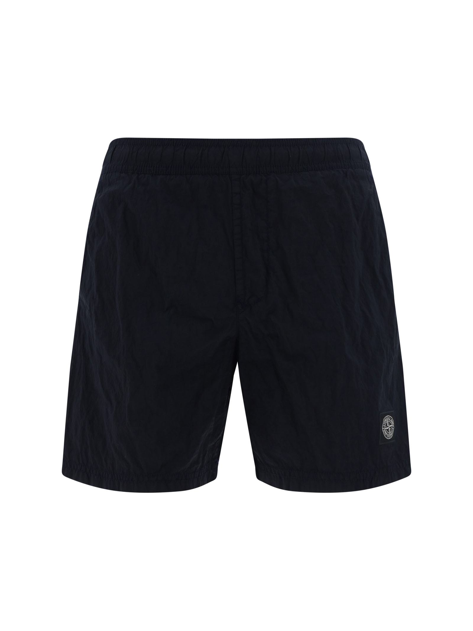 Shop Stone Island Swimshorts In A0020 Navy Blue
