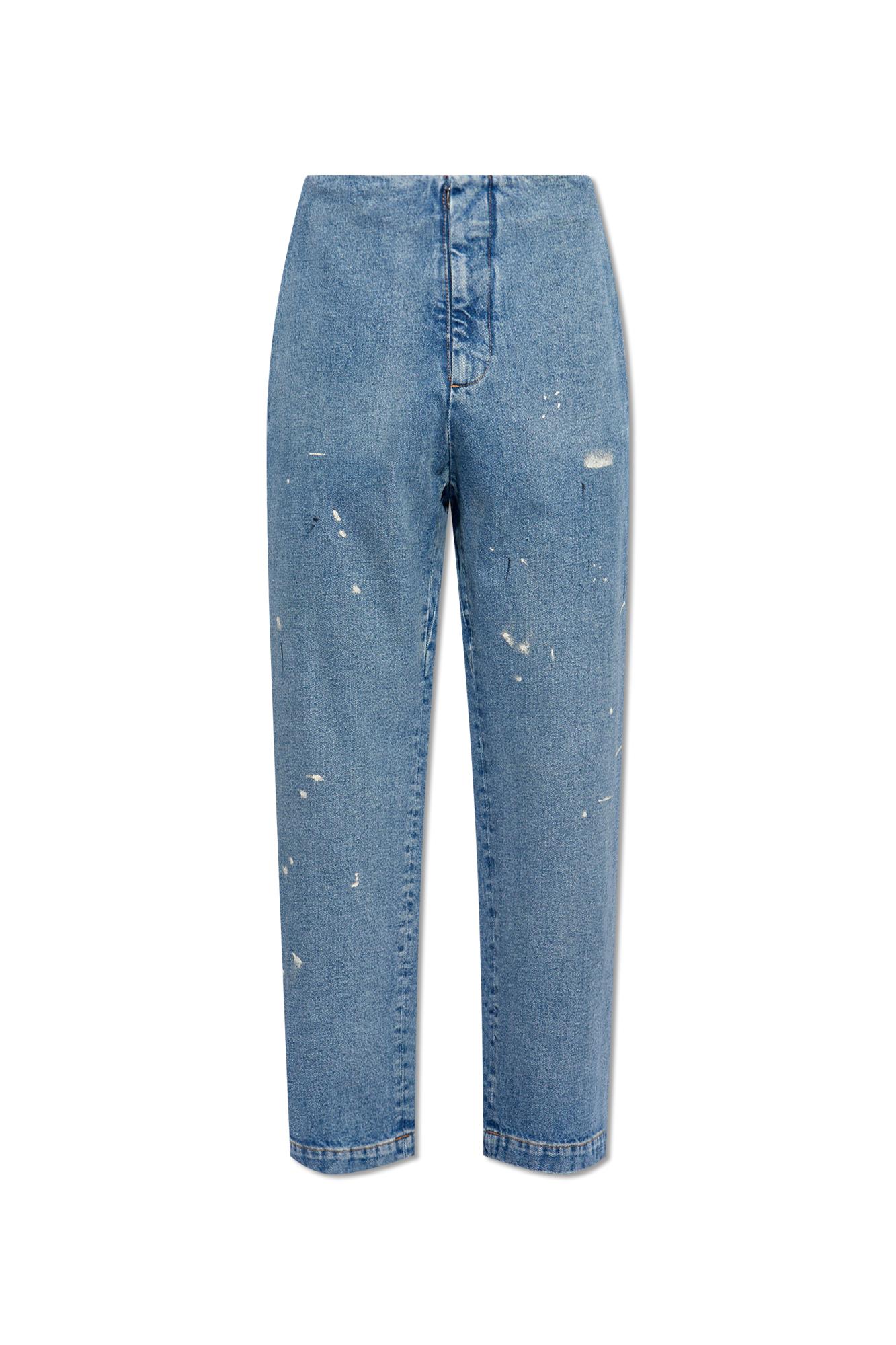 Jeans With Paint Splatters