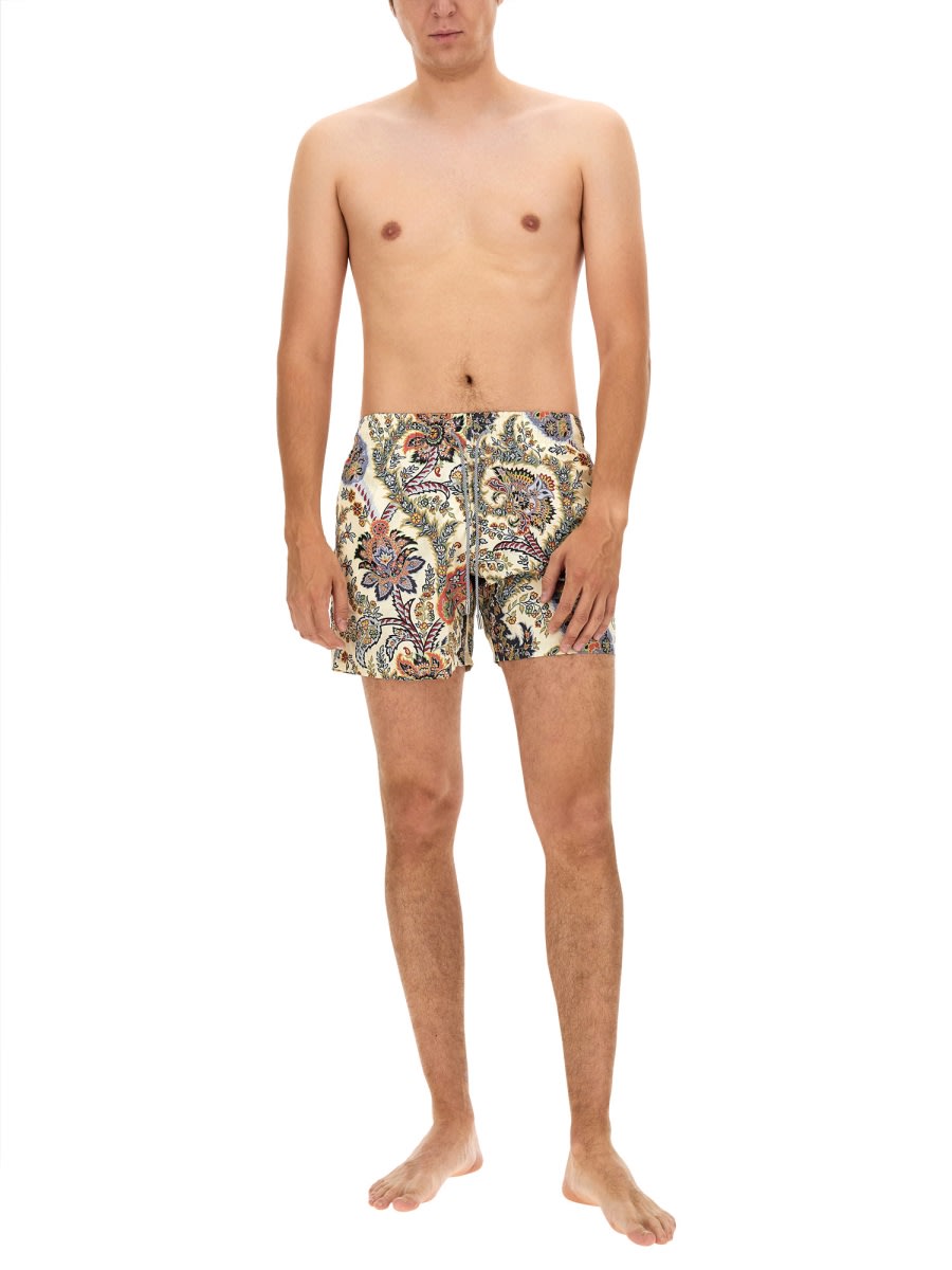 Shop Etro Swimsuit In Multicolour