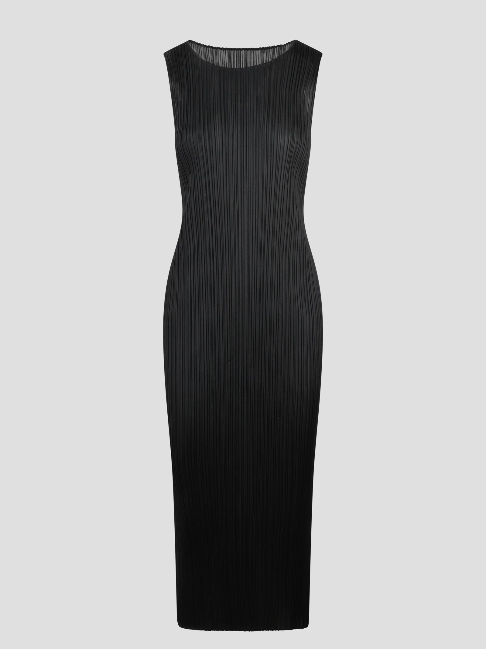 Issey Miyake July Midi Dress In Black