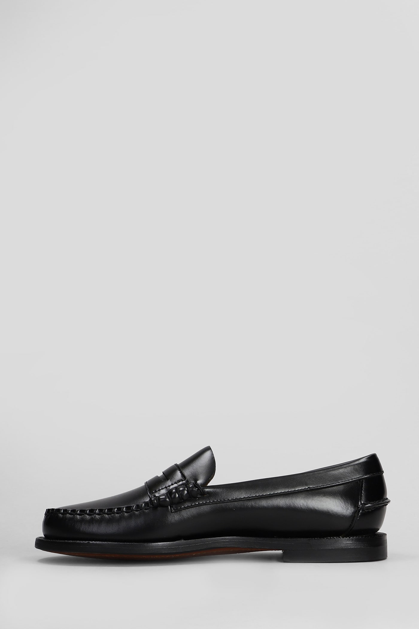 Shop Sebago Classic Dan Loafers In Black Leather