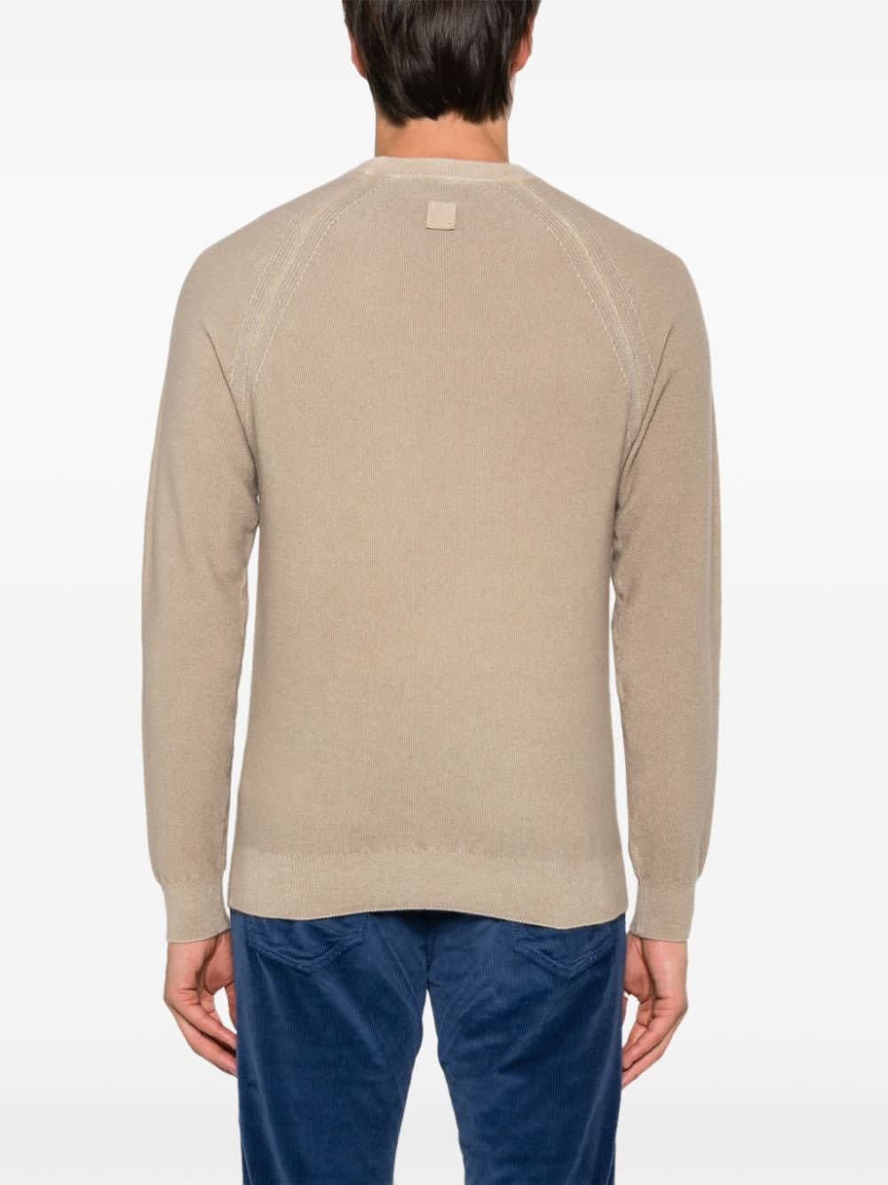 Jacob Cohen Men's Cashmere Crewneck Sweater In Brown