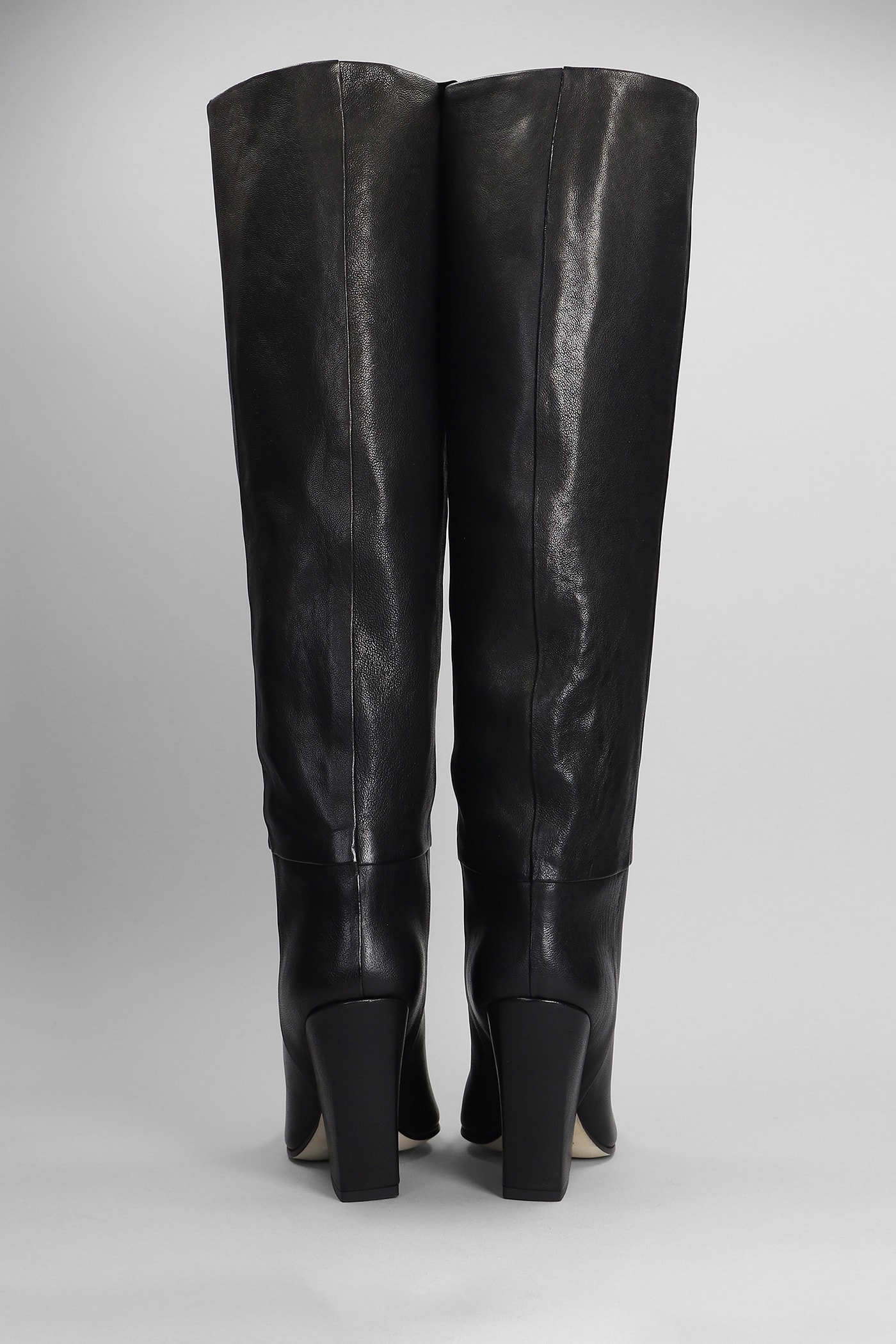 Shop Paris Texas Jane High Heels Boots In Black Leather