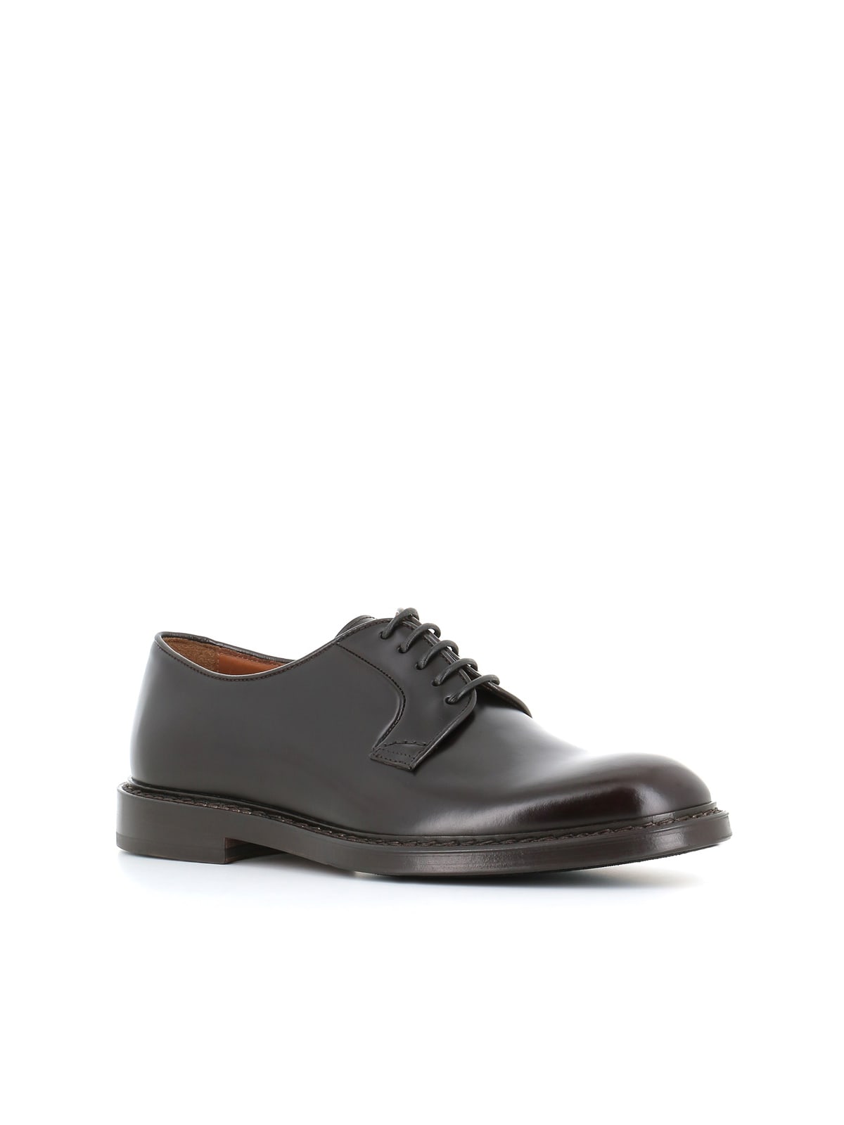 Shop Doucal's Derby In Brown