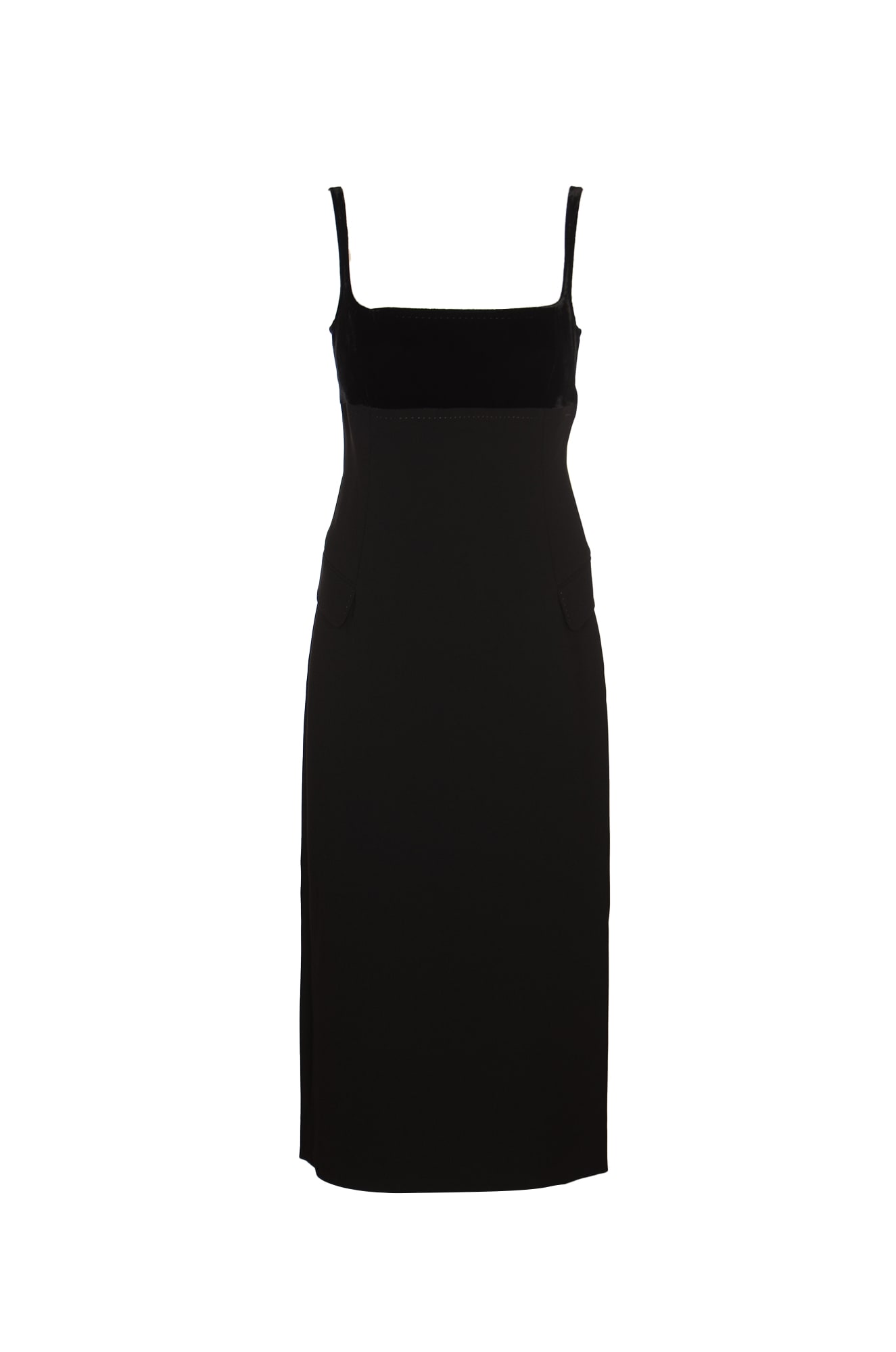 Shop Tory Burch Crepe Slip Dress In Black