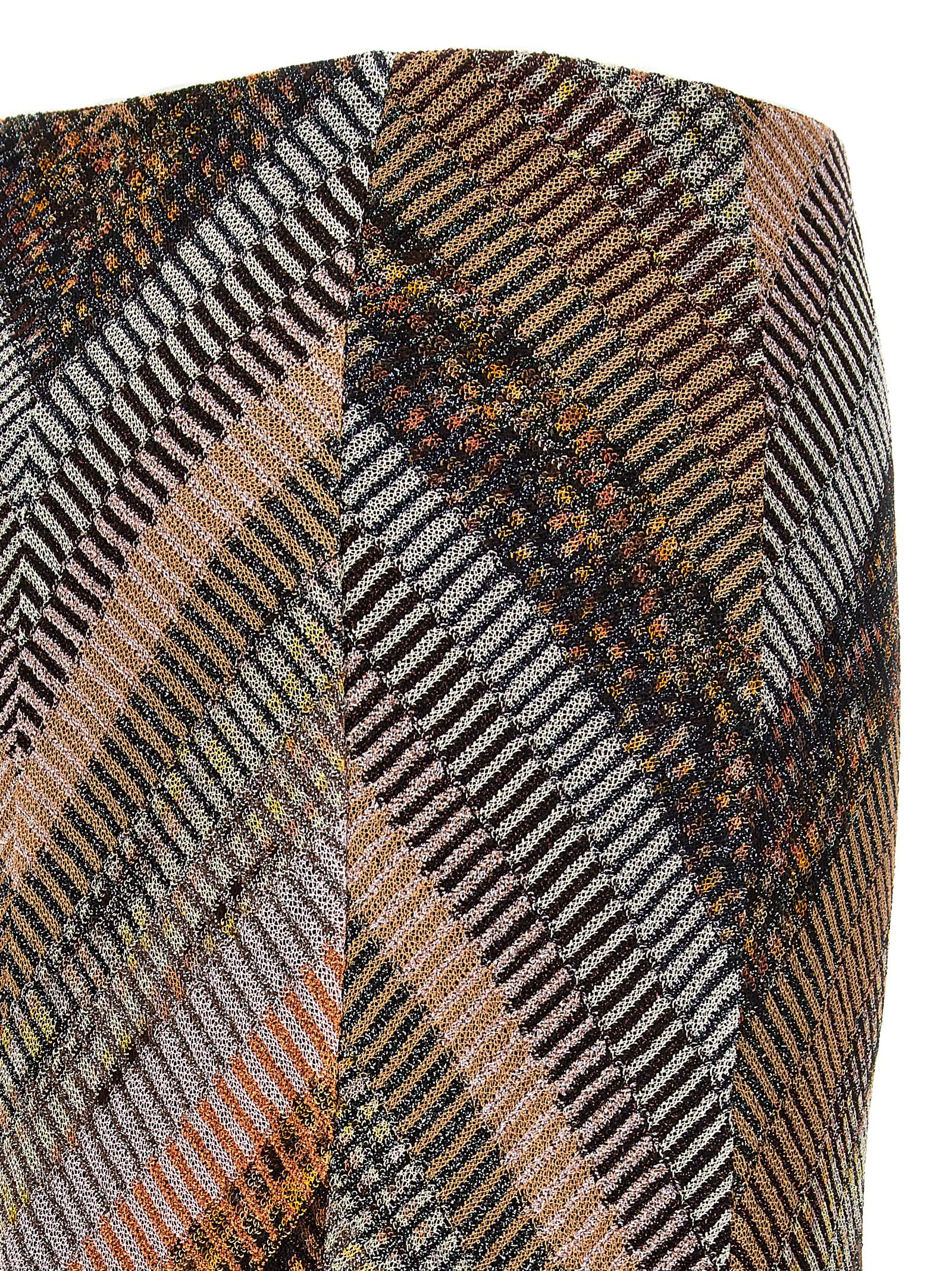 Shop Missoni Lamé Flared Midi Skirt In Multicolour