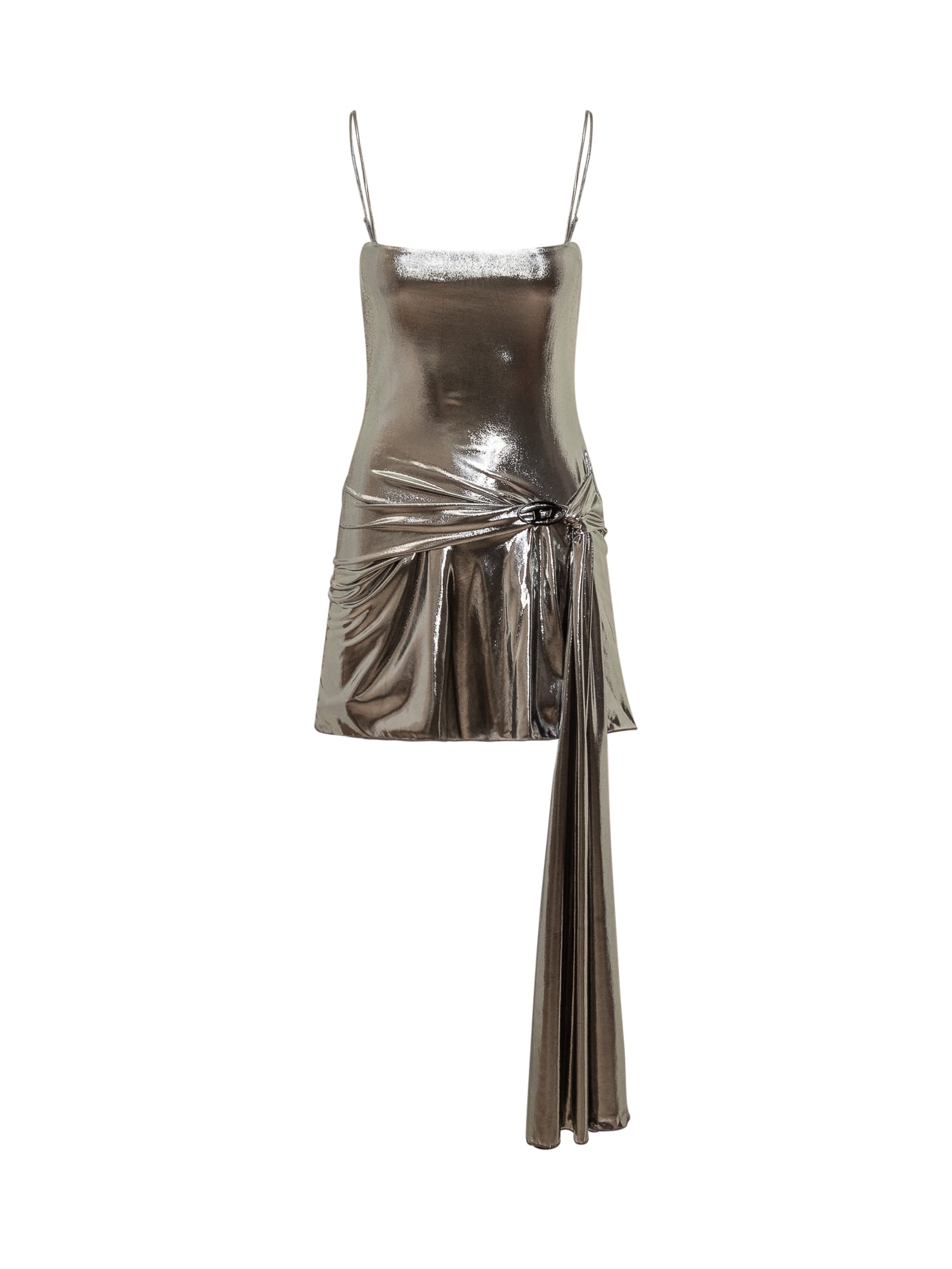 Diesel Metallic Dress With D-blass Draping | Smart Closet Diesel Metallic Dress With D-blass Draping | Smart Closet