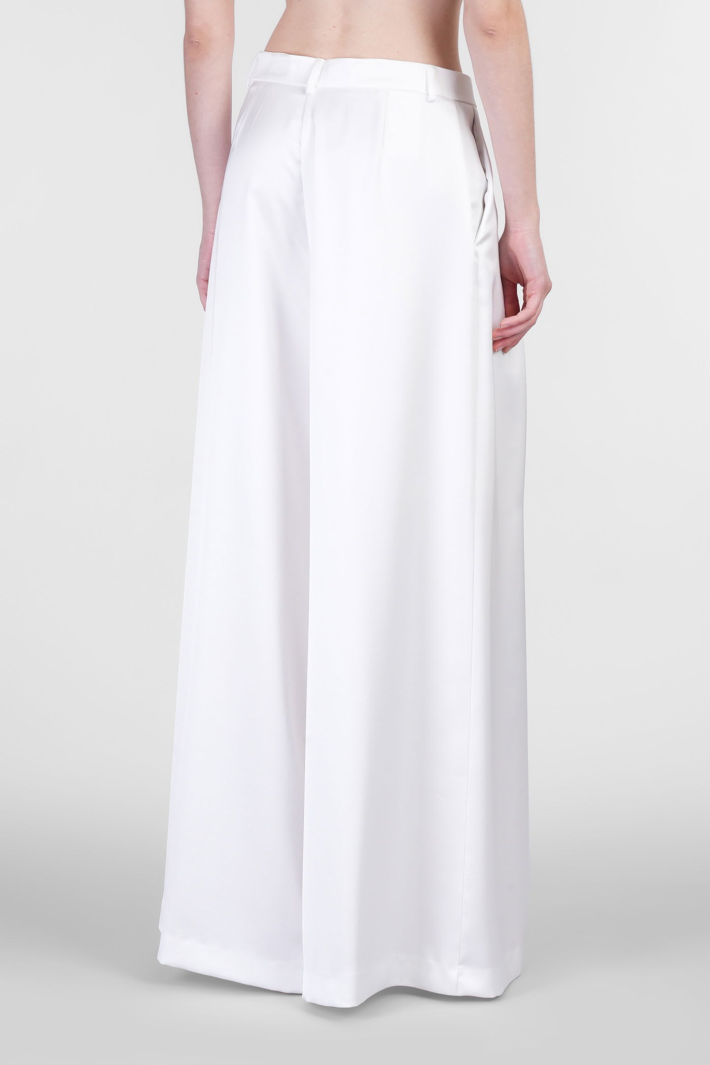 The Andamane Tara Pants In White Polyester