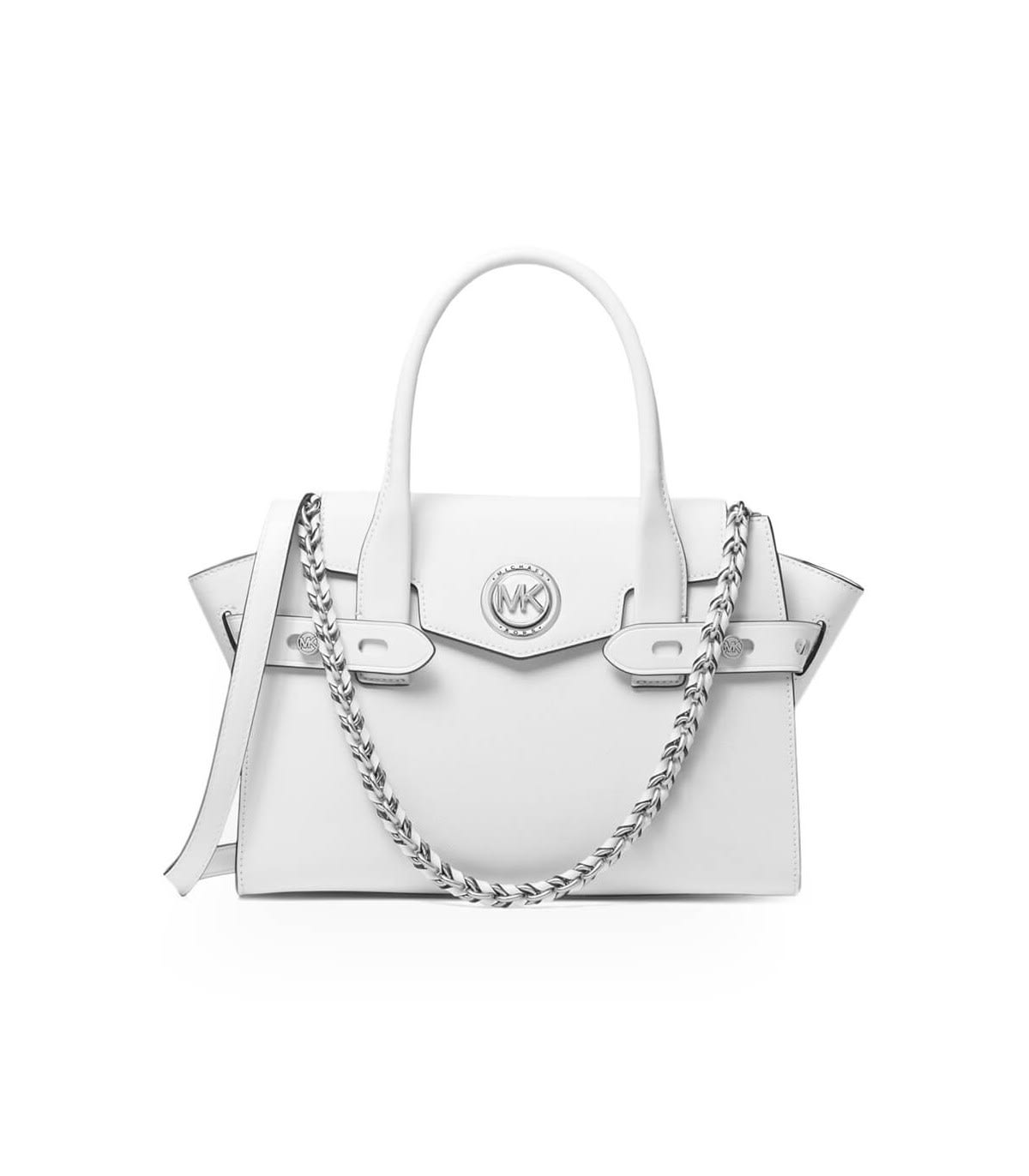 mk white handbag