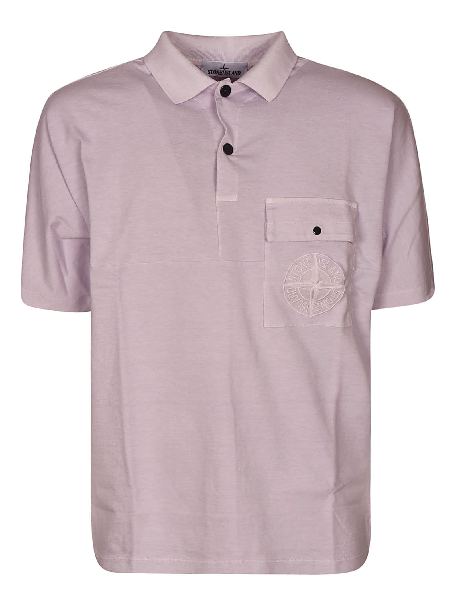 stone island rose quartz polo