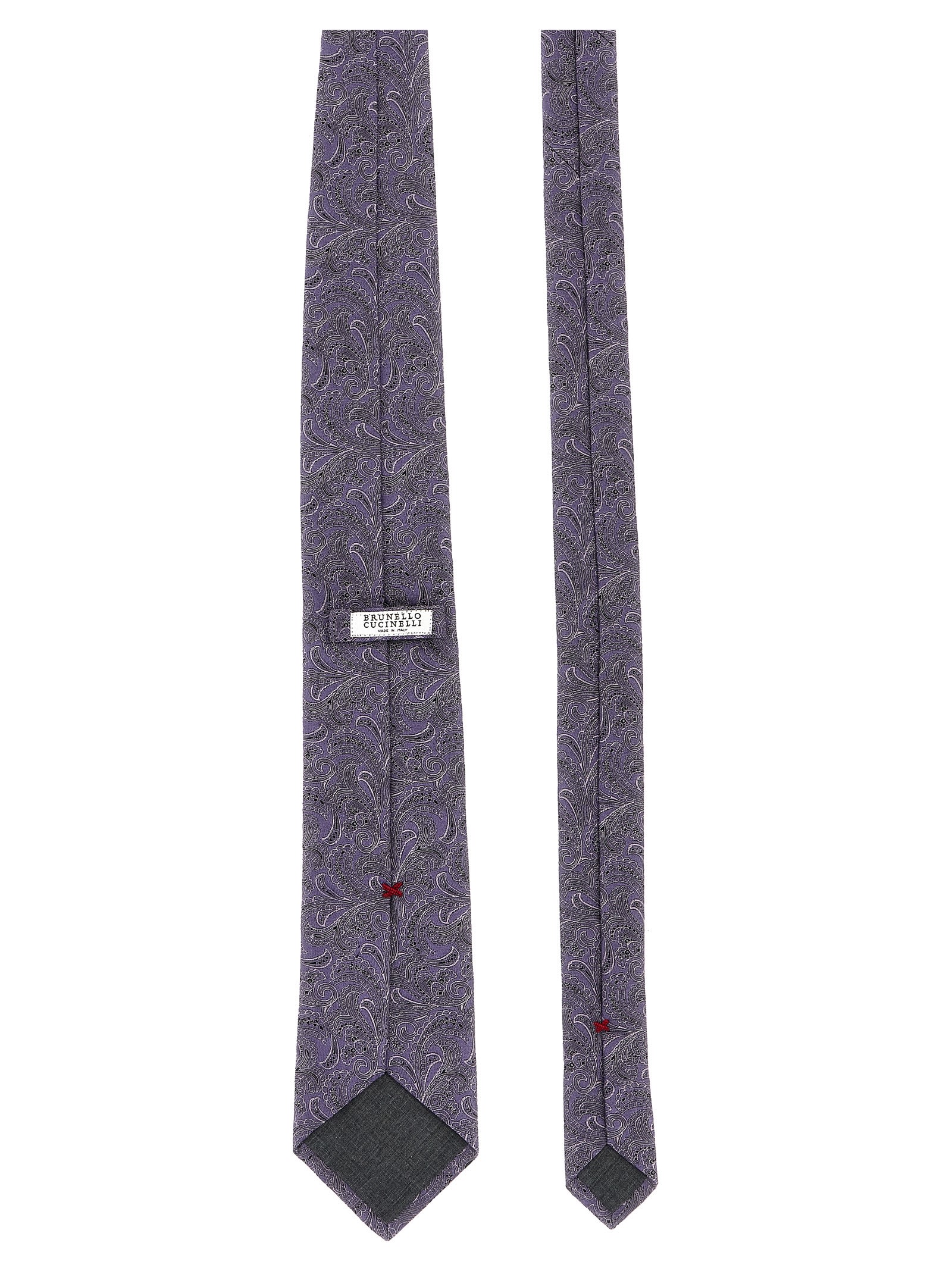 Shop Brunello Cucinelli Paisley Tie In Purple