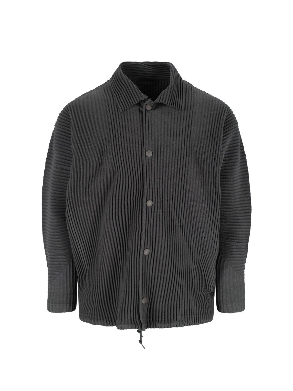 Shop Issey Miyake Pleated Button-up Shirt