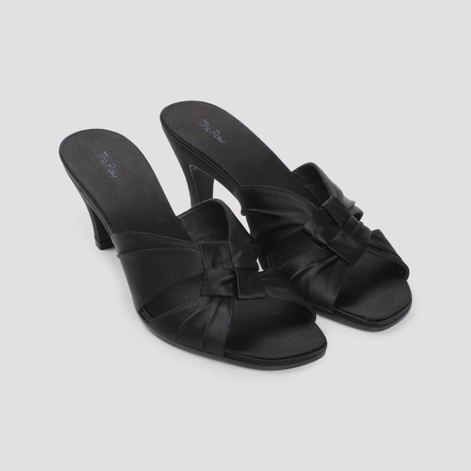 Shop The Row Soft Knot Sandals In Blk Black