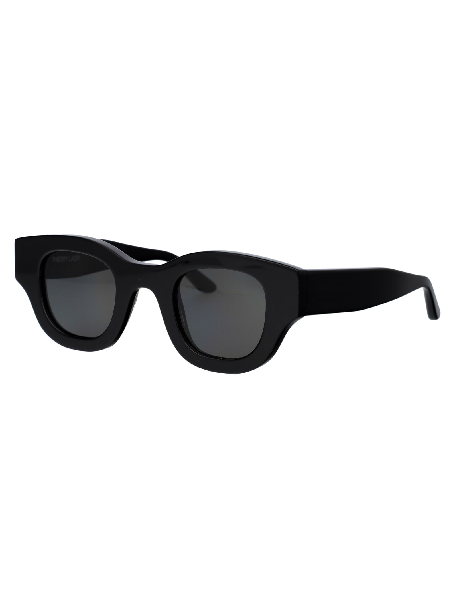 Shop Thierry Lasry Autocracy Sunglasses In 101 Black