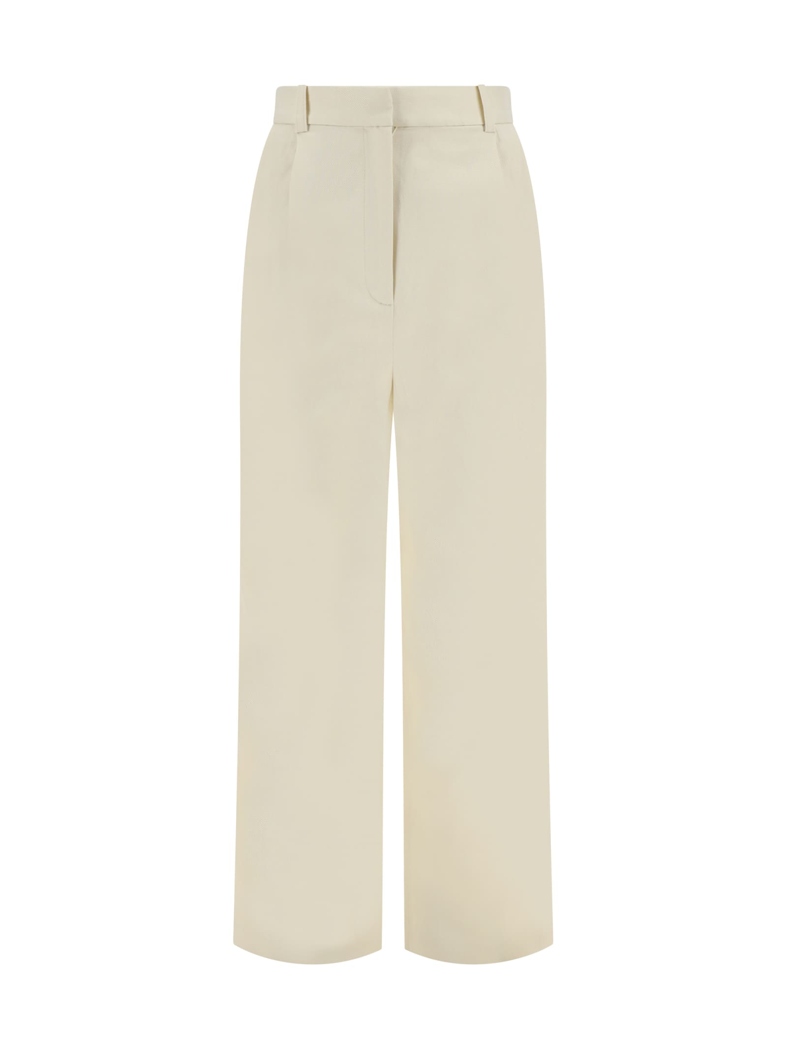 Shop Loulou Studio Pants In Frost Ivory