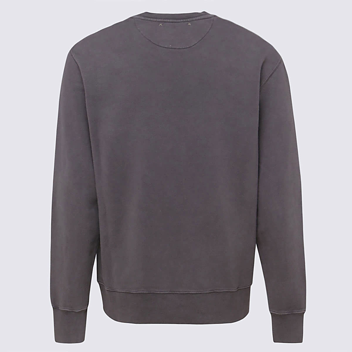 Shop Golden Goose Anthracite Cotton Sweatshirt In Grey