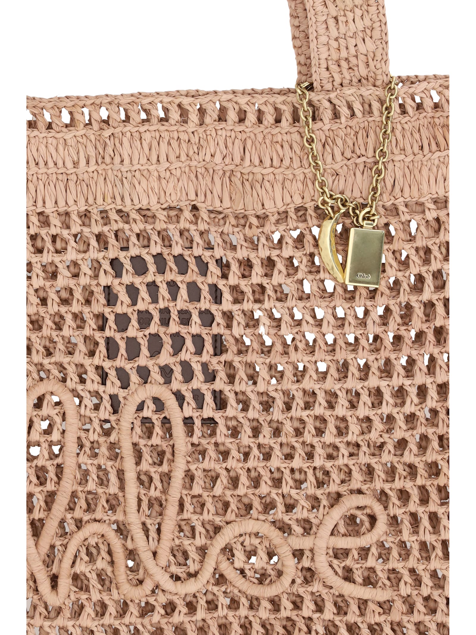 Chloé Summer Banana Tote Bag In Sand