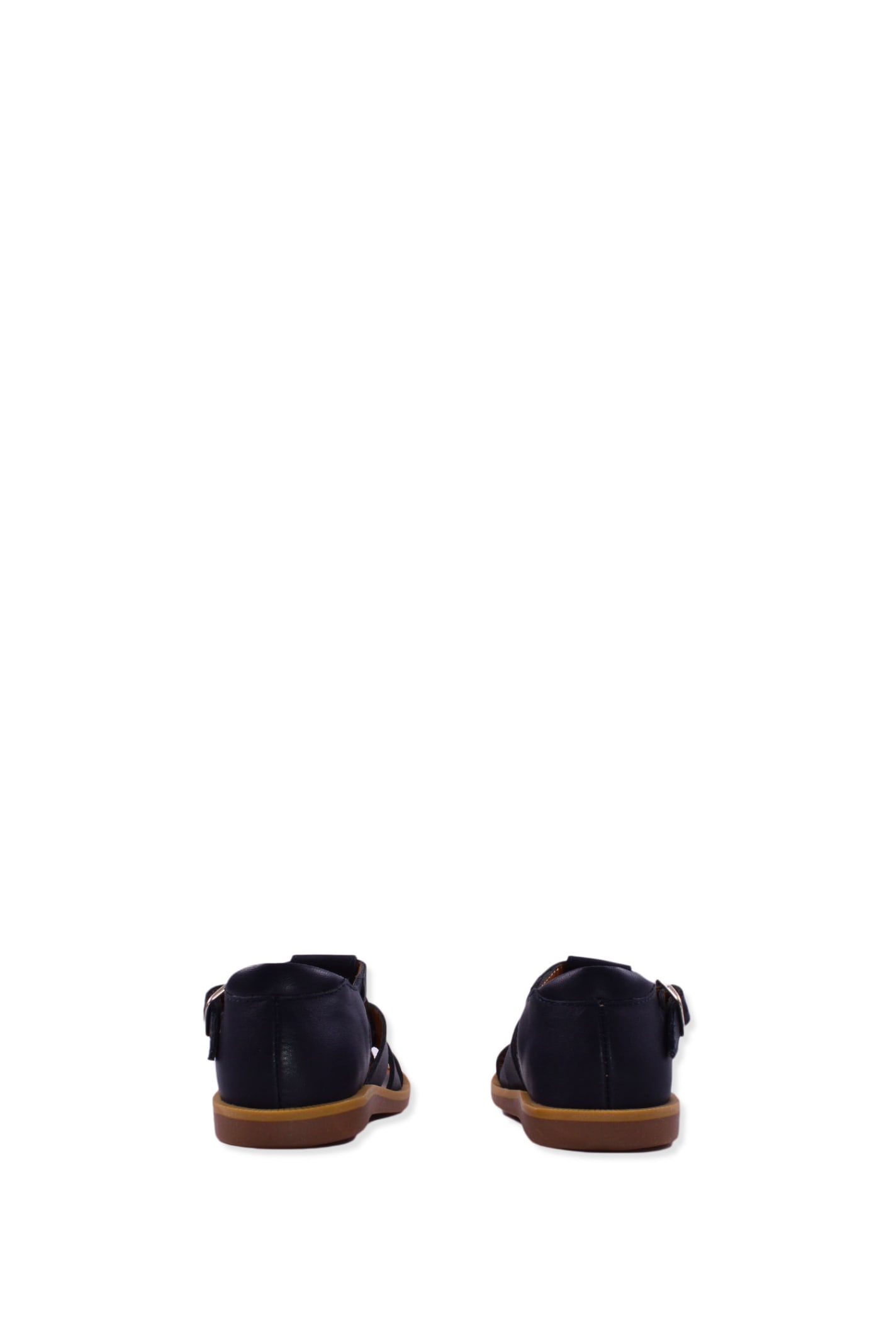 Shop Pom D'api Leather Sandals In Blue