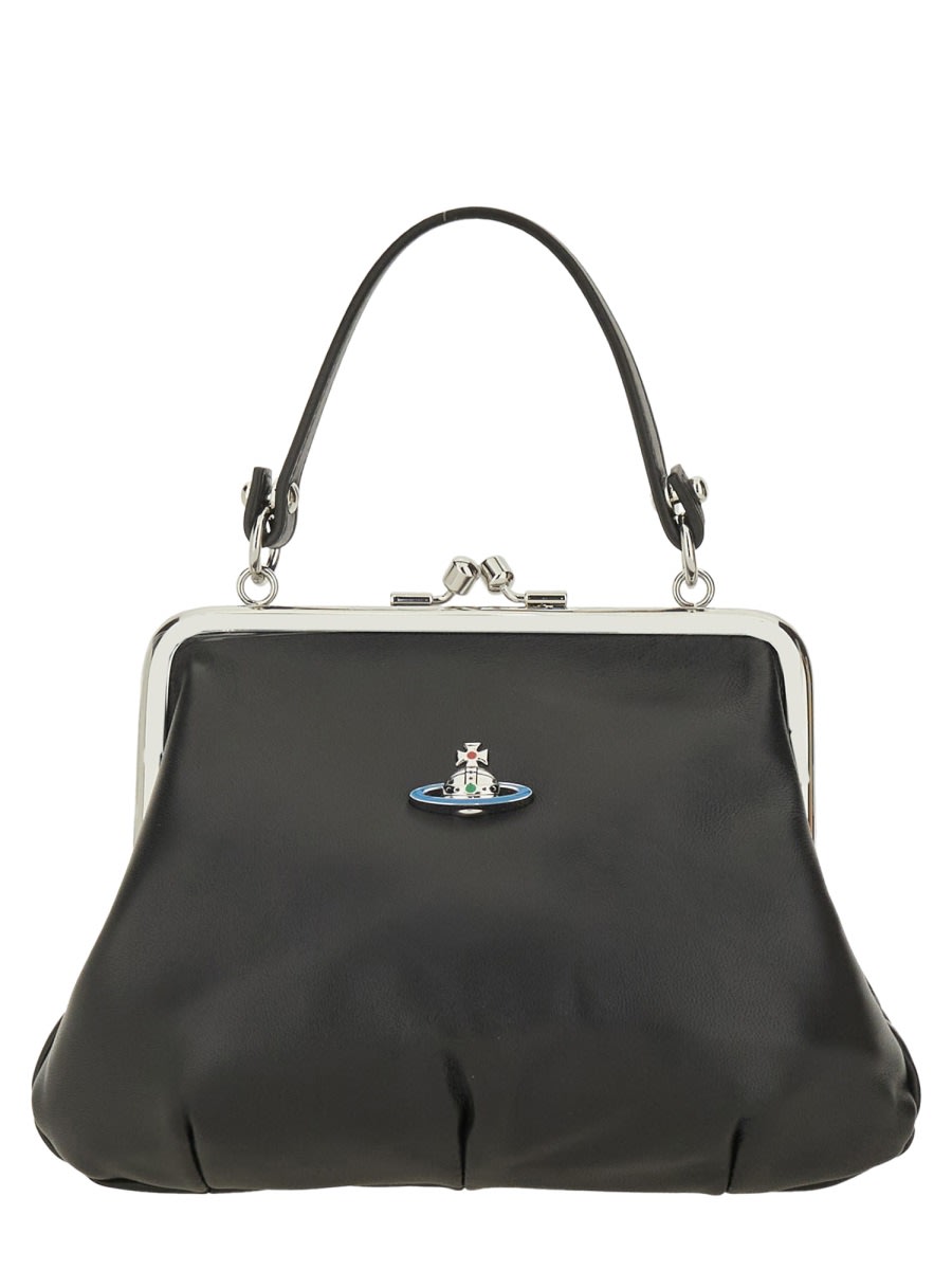 Vivienne Westwood Granny Frame Purse In Black