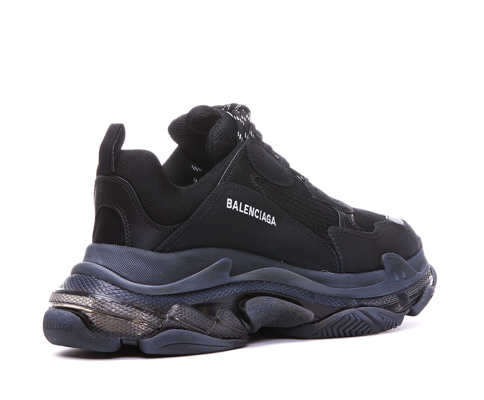 Shop Balenciaga Triple S Sneakers In Black