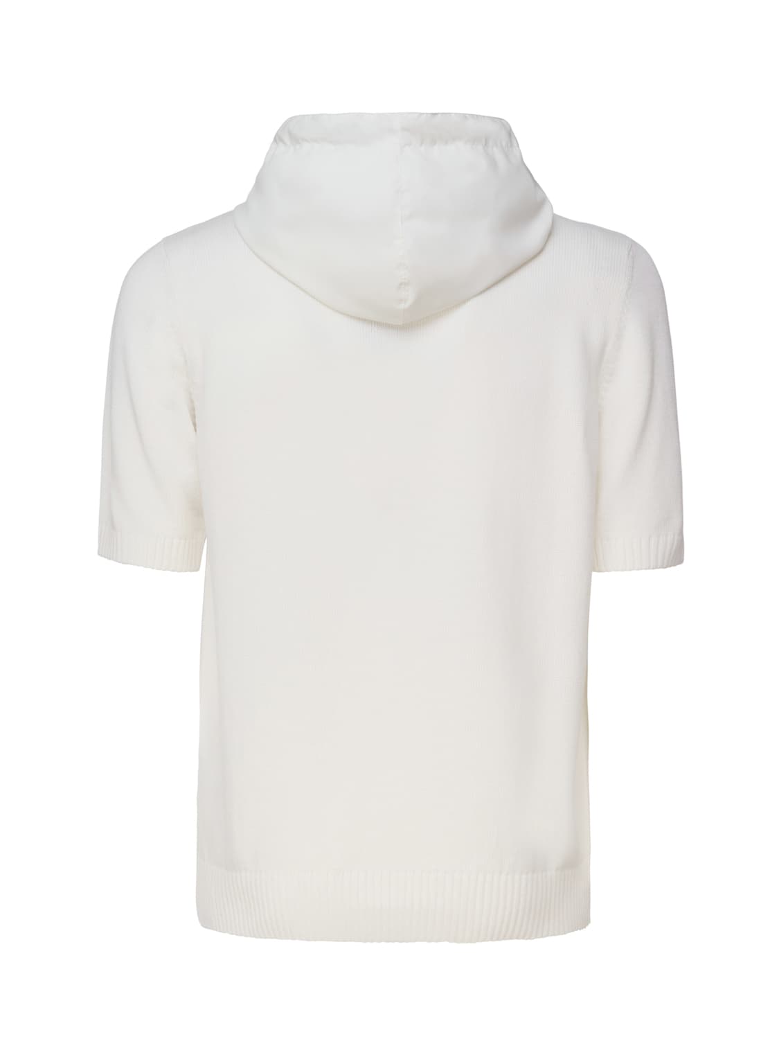 Shop Eleventy Hooded Sweater In White