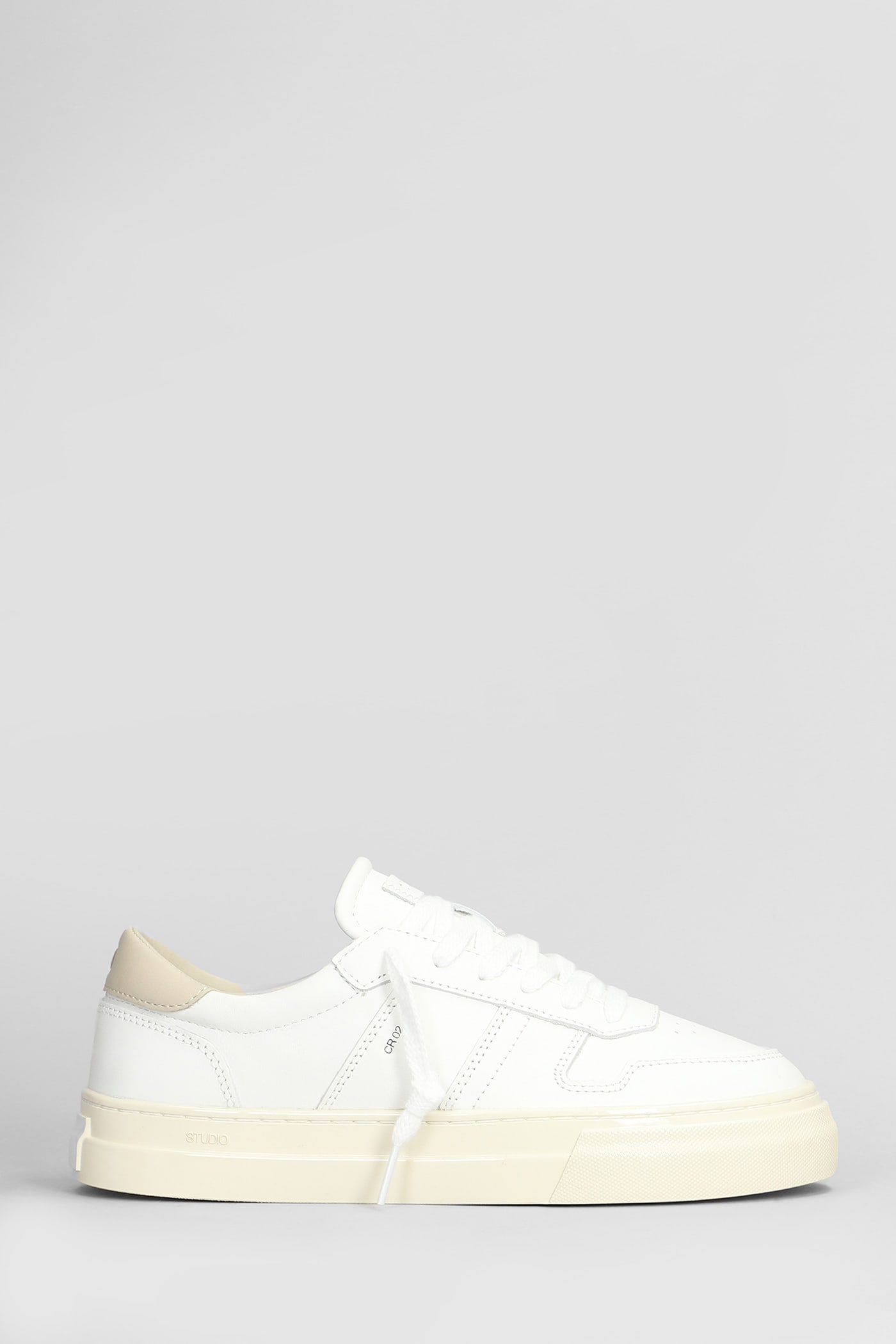 D. A.T. E. Studio Sneakers In White Leather