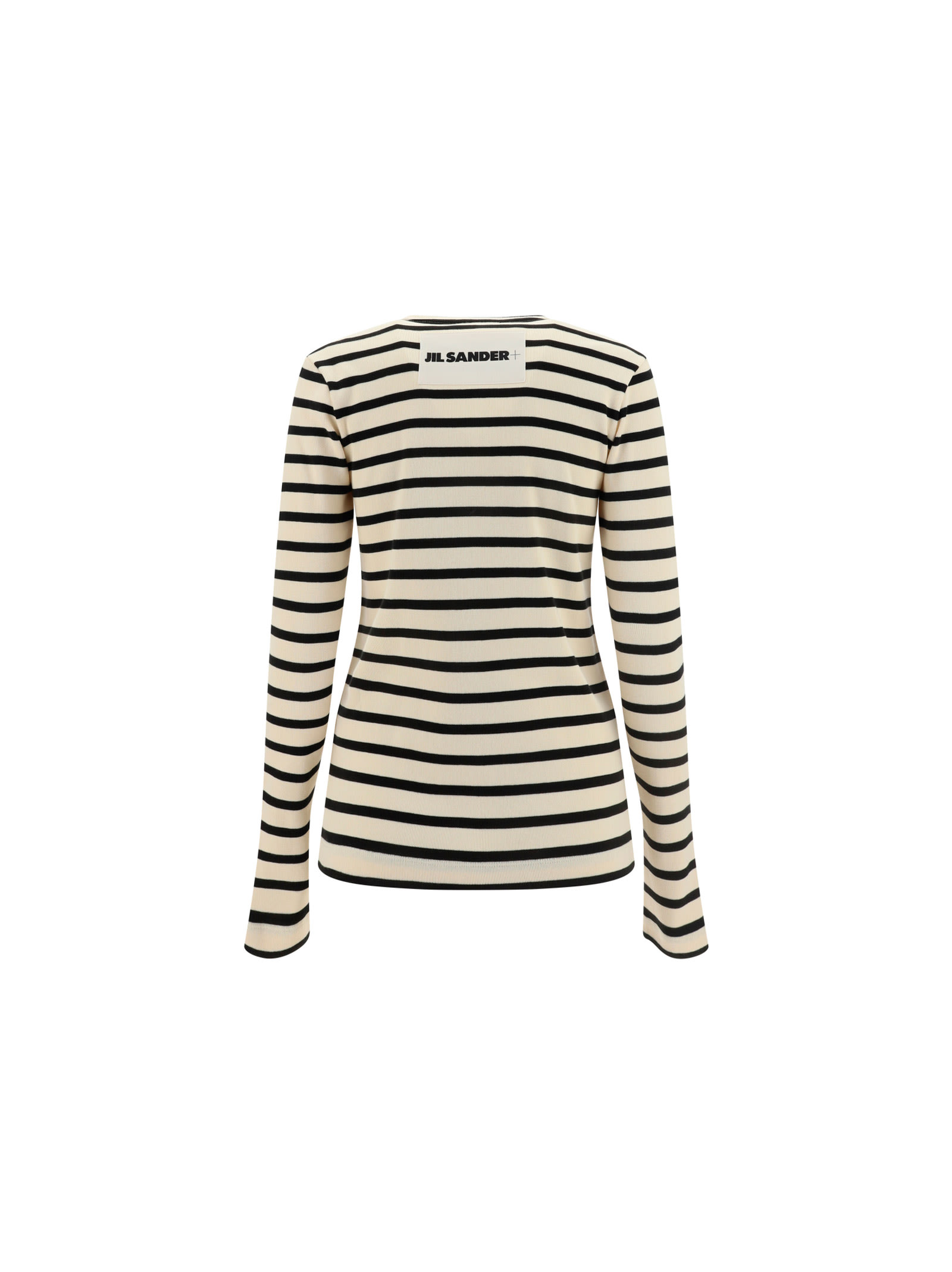 Shop Jil Sander Top In Bianco/nero