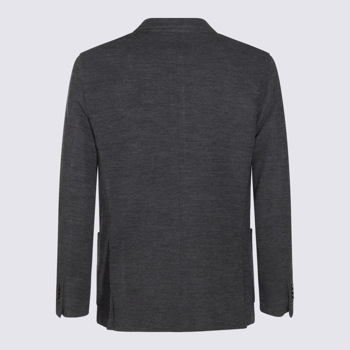 Shop Boglioli Grey Wool Blazer In Black