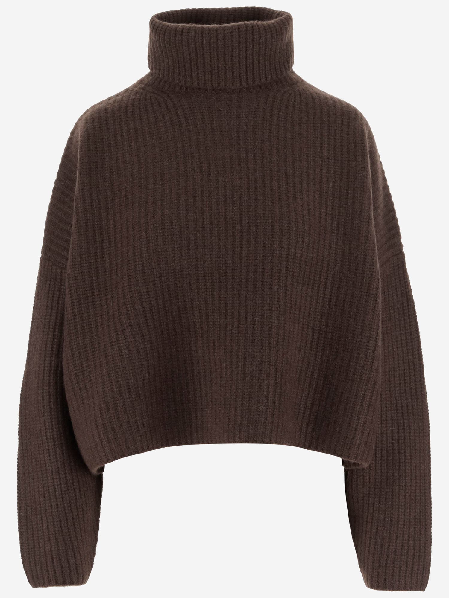 Arch4 Turtleneck Ribbed Cashmere Sweater In Brown