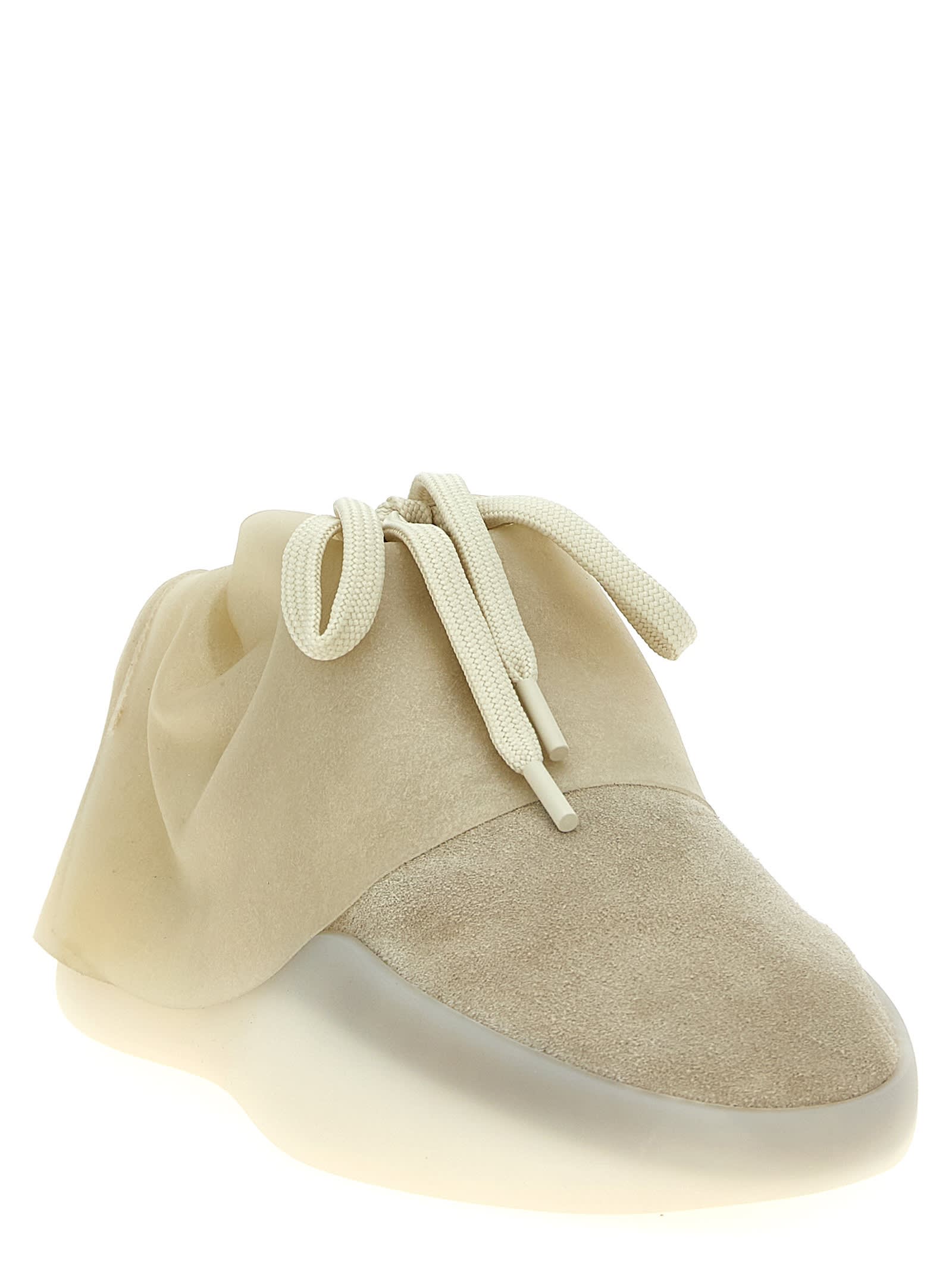 Fear Of God Mid-top Suede And Bead Sneakers. In Beige