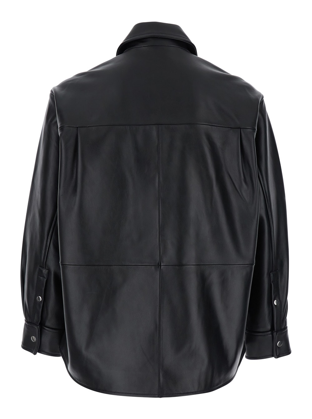 Sunflower Black Jacket With Classic Collar And Dropped Shoulders
