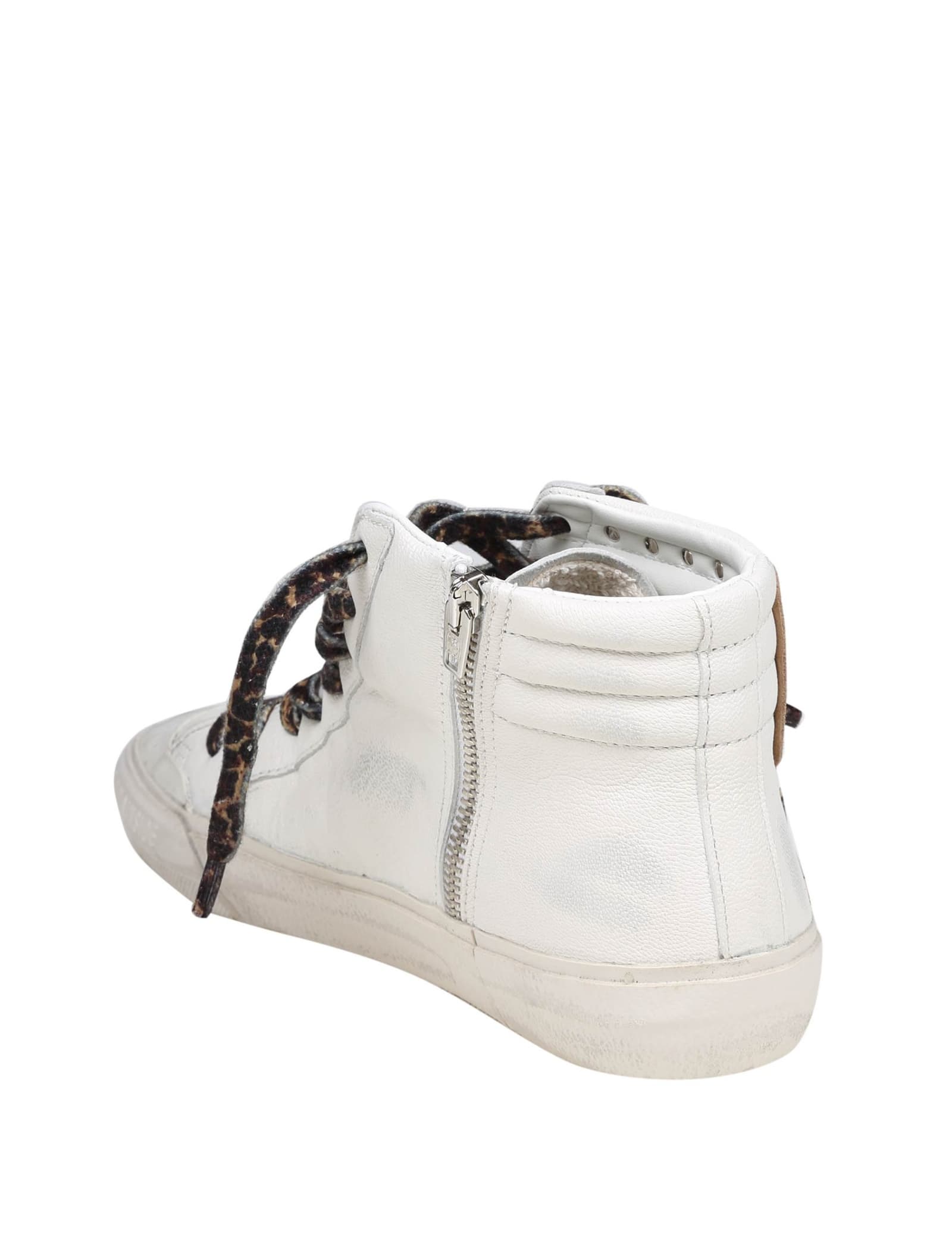 Shop Golden Goose Slide Slide Penstar Sneakers In White Leather