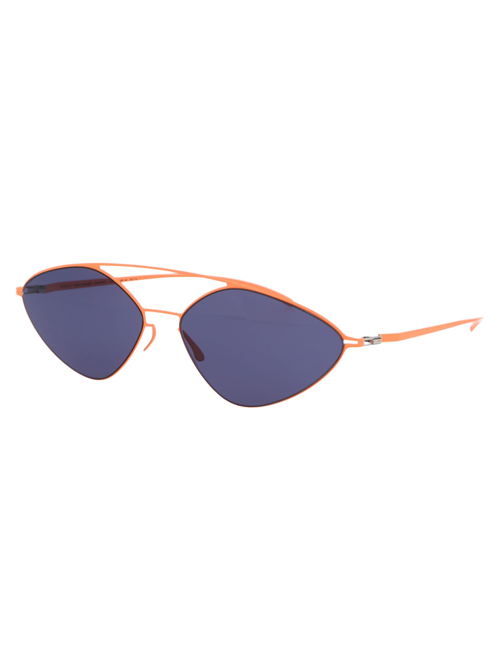 Shop Mykita Mmesse023 Sunglasses In 443 E19 Apricot Indigo Solid